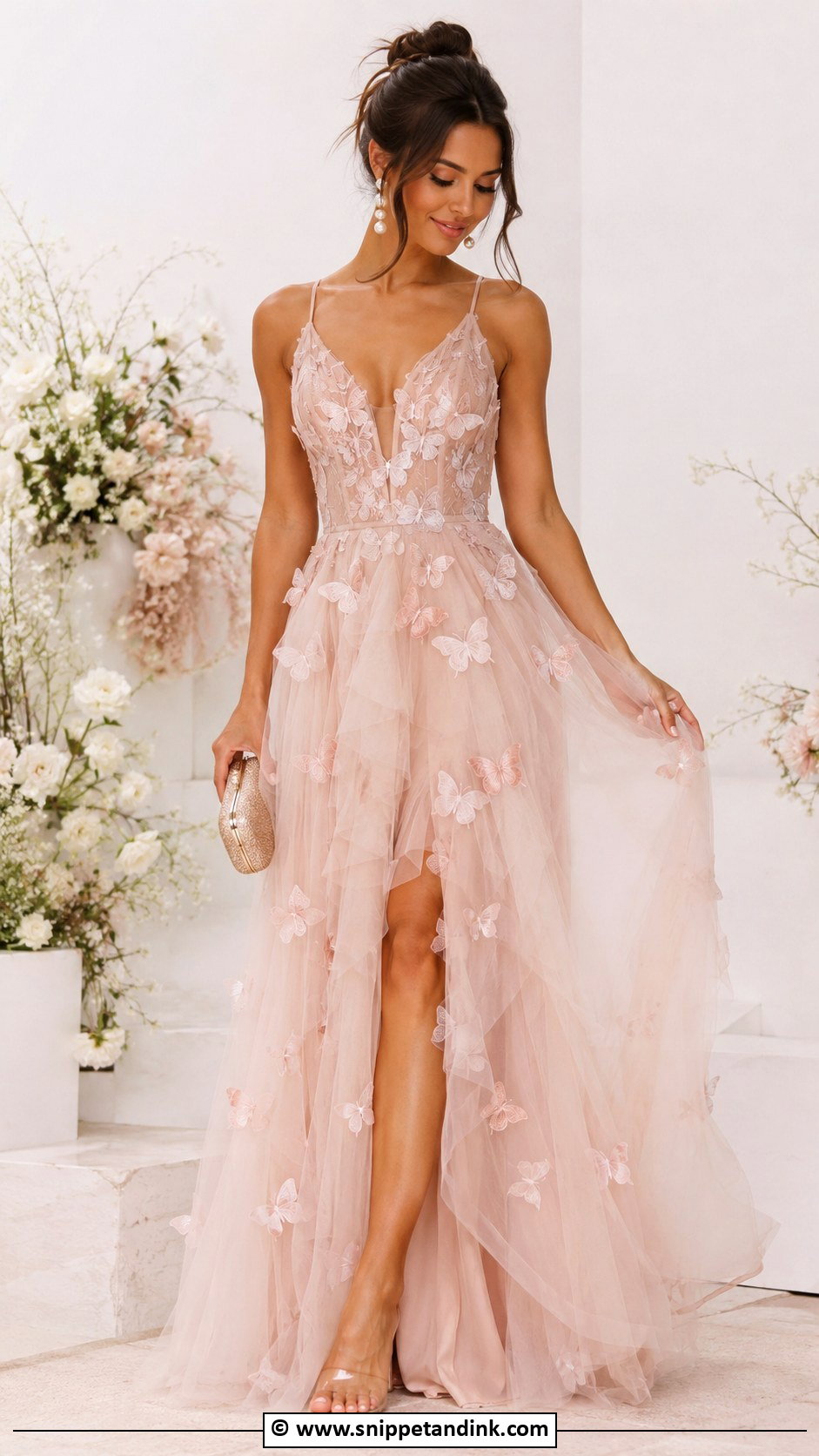 Butterfly Tulle Gown - Snippet and Ink - 30 Butterfly Gown Ideas
