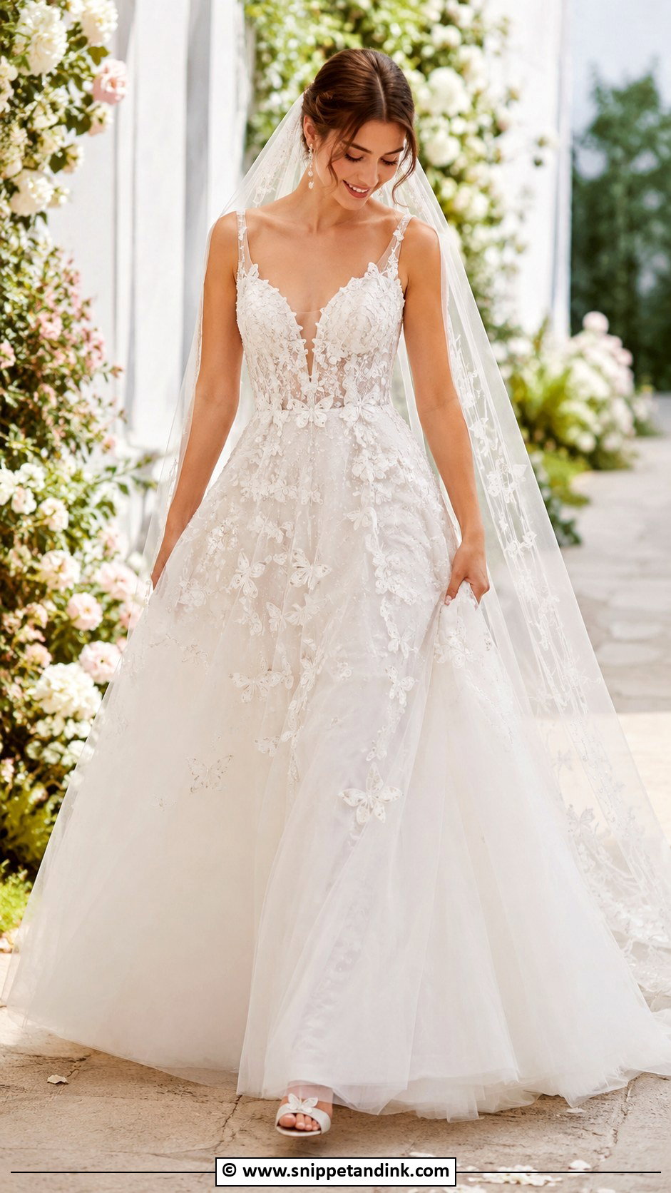 Butterfly Wedding Dress - Snippet and Ink - 30 Mystical Wedding Dress Ideas