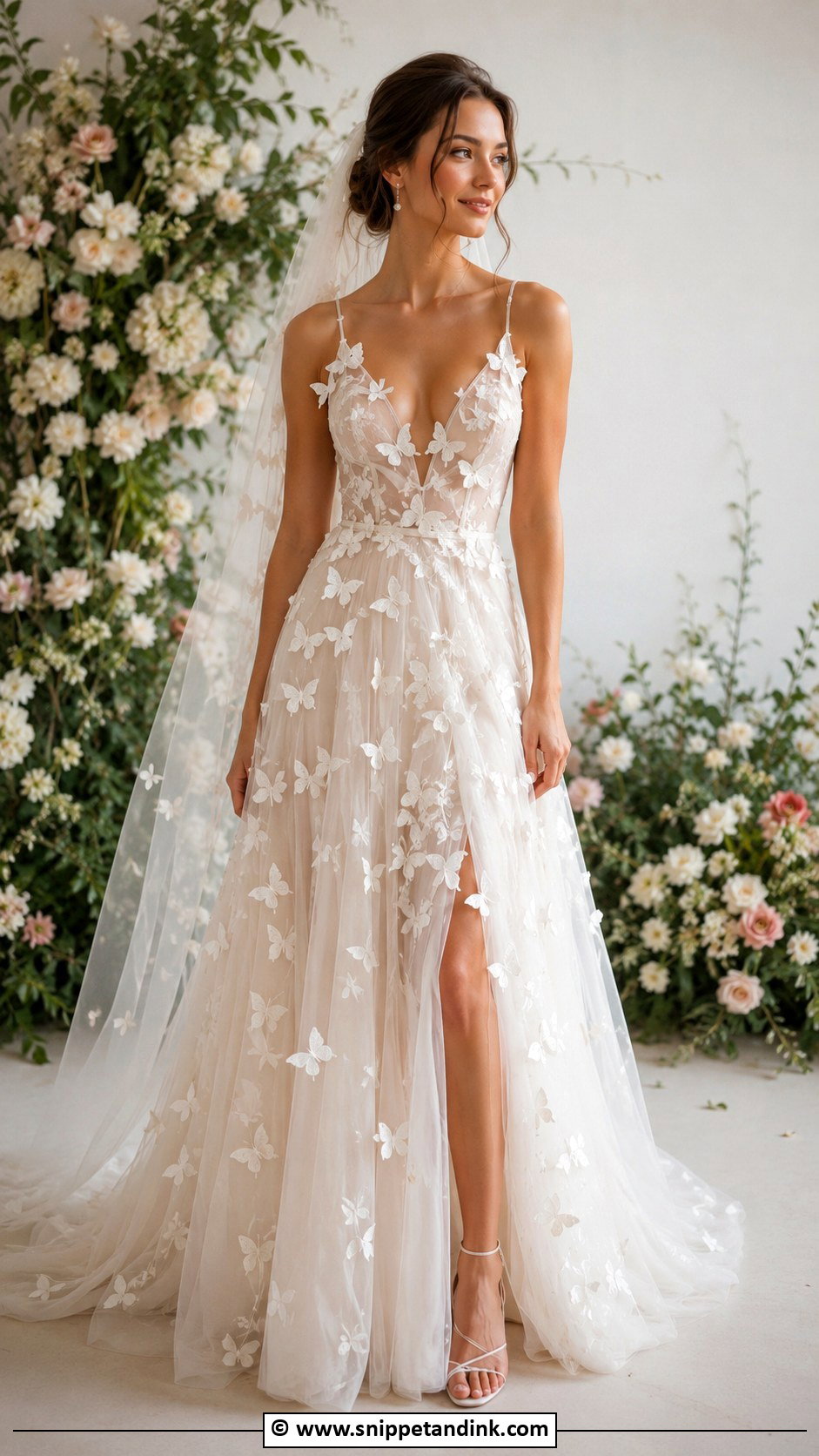 Butterfly Wedding Dress - Snippet and Ink - 35 Whimsical Wedding Dress Ideas