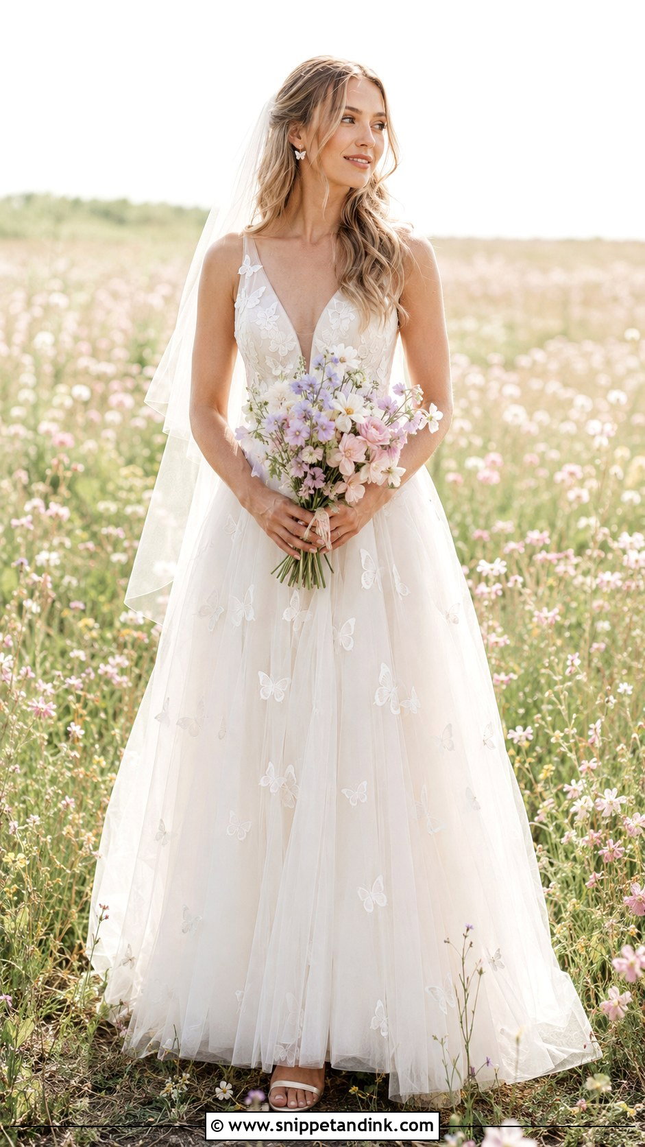 Butterfly Wedding Dress - Snippet and Ink - 20 Fairytale Wedding Dress Enchanted Ideas