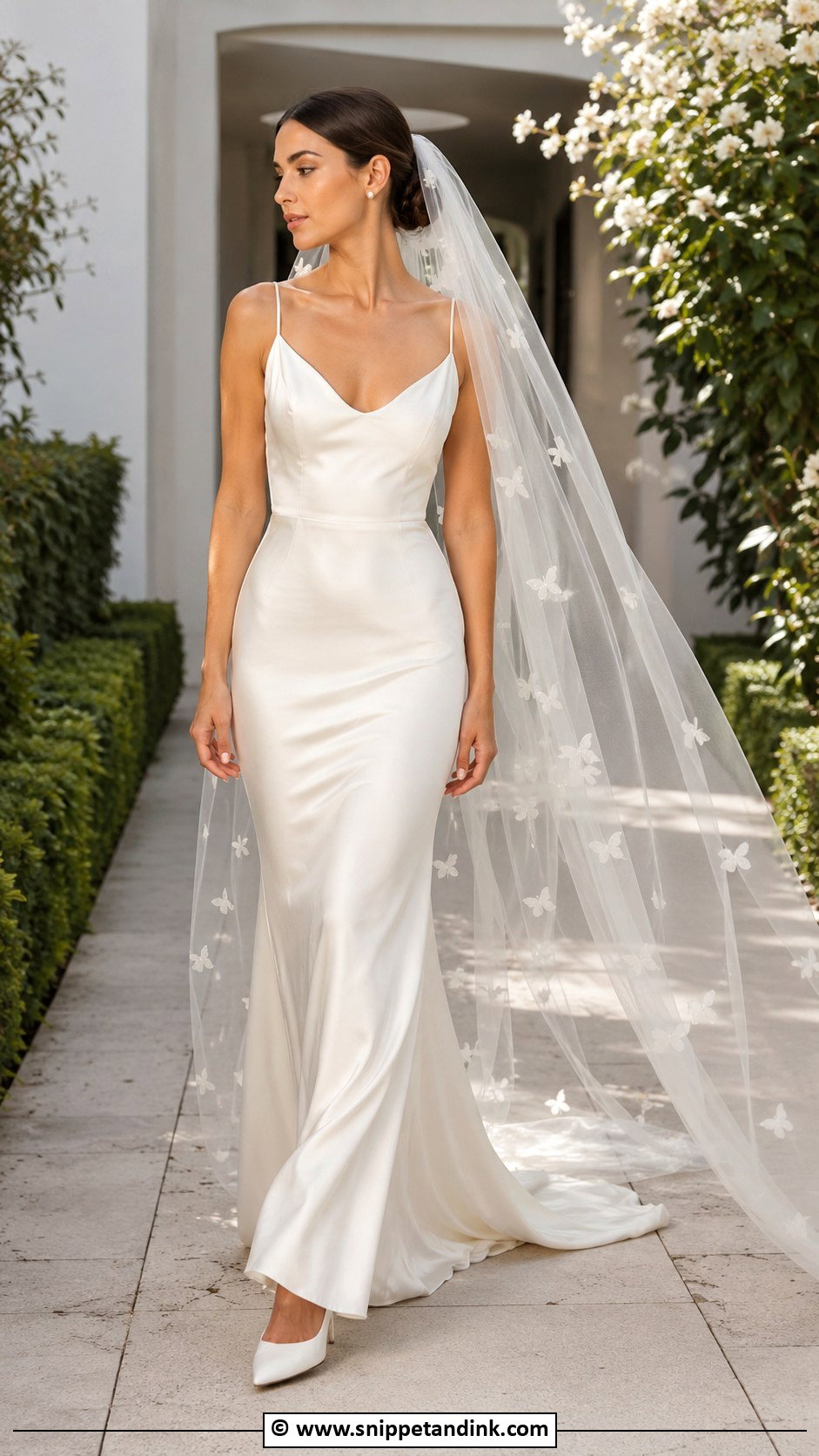 Butterfly Wedding Dress With Veil - Snippet and Ink - 25 Butterfly Wedding Dress Ideas