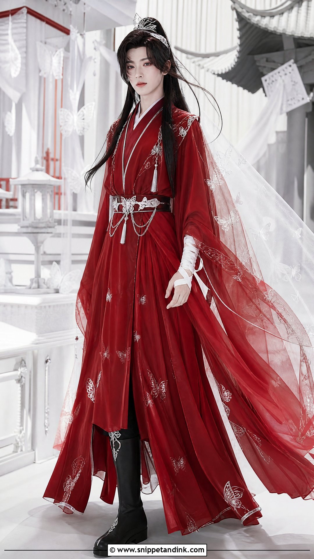 Butterfly Xie Lian Wedding Dress - Snippet and Ink - 20 Xie Lian Wedding Dress Ideas