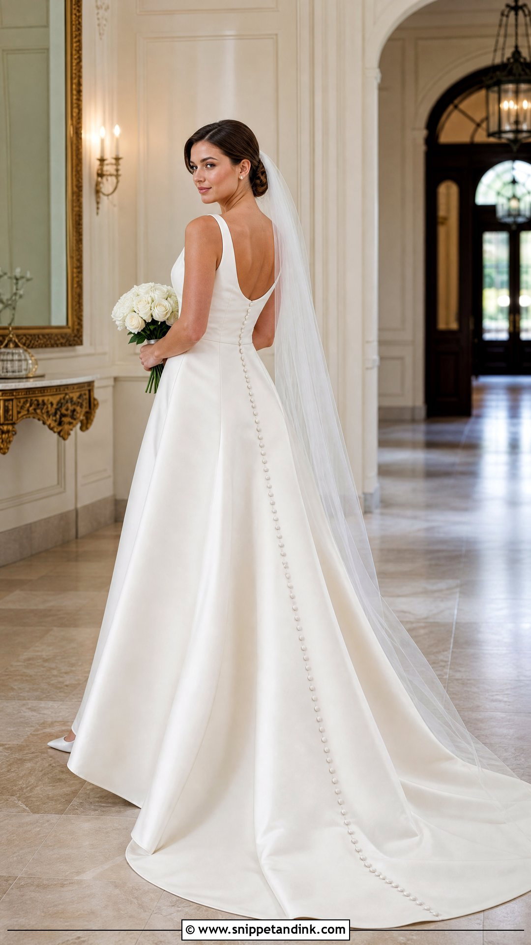 Button Back A Line Wedding Dress - Snippet and Ink - 20 Simple Aline Wedding Dress Ideas