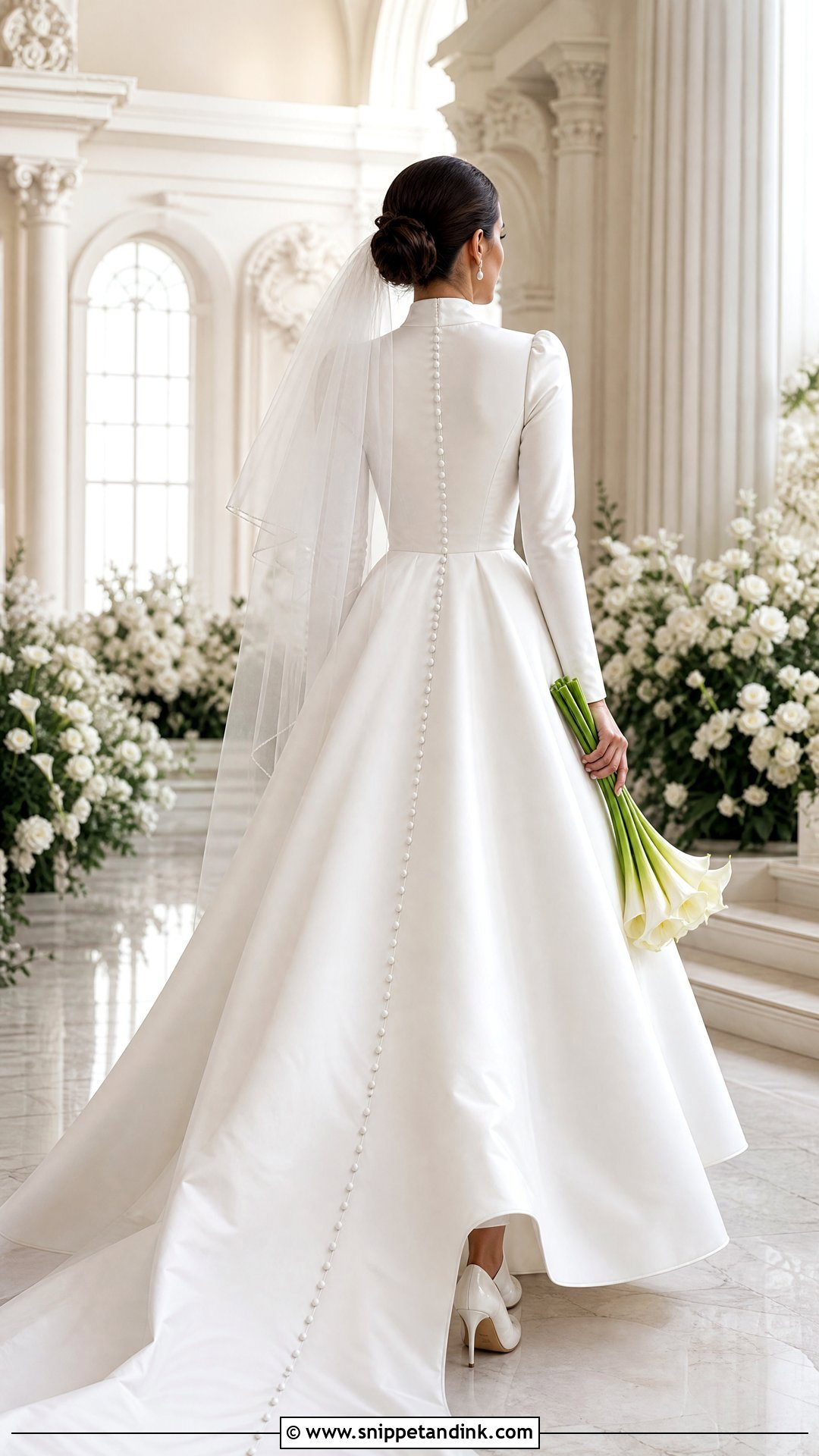 Button Back Ball Gown Wedding Dress - Snippet and Ink - 20 Simple Ball Gown Wedding Dress Ideas