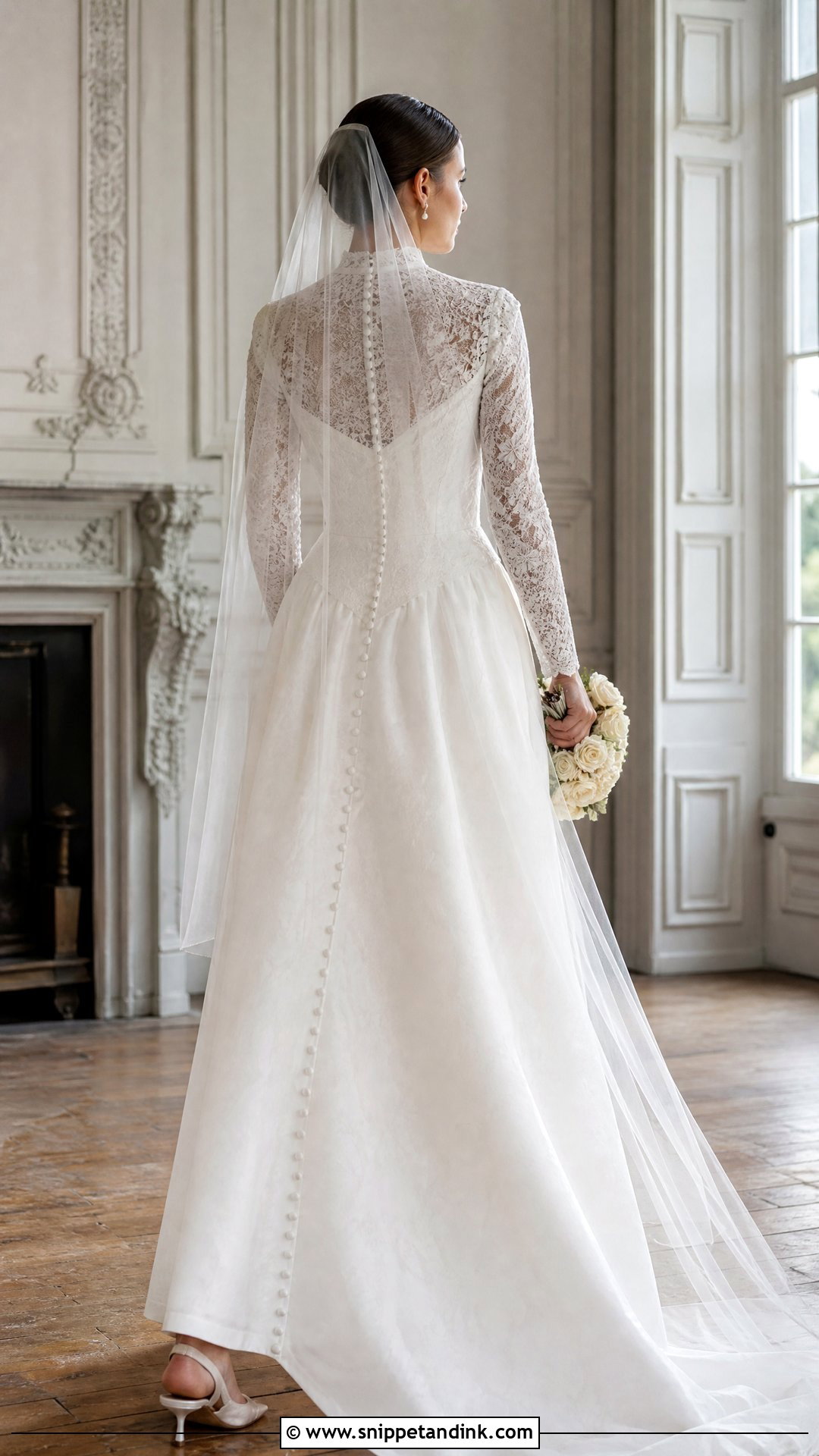 Button Back Victorian Wedding Dress - Snippet and Ink - 20 Victorian Wedding Dresses