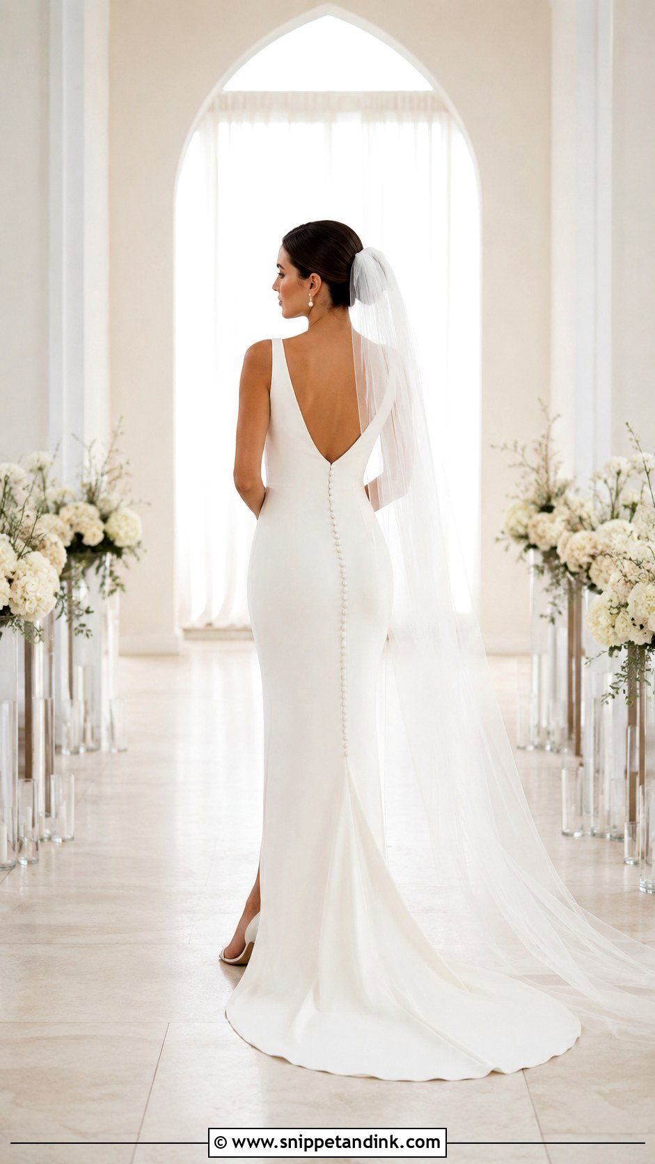 Button Back Wedding Dress - Snippet and Ink - 30 Vintage Inspired Wedding Dresses