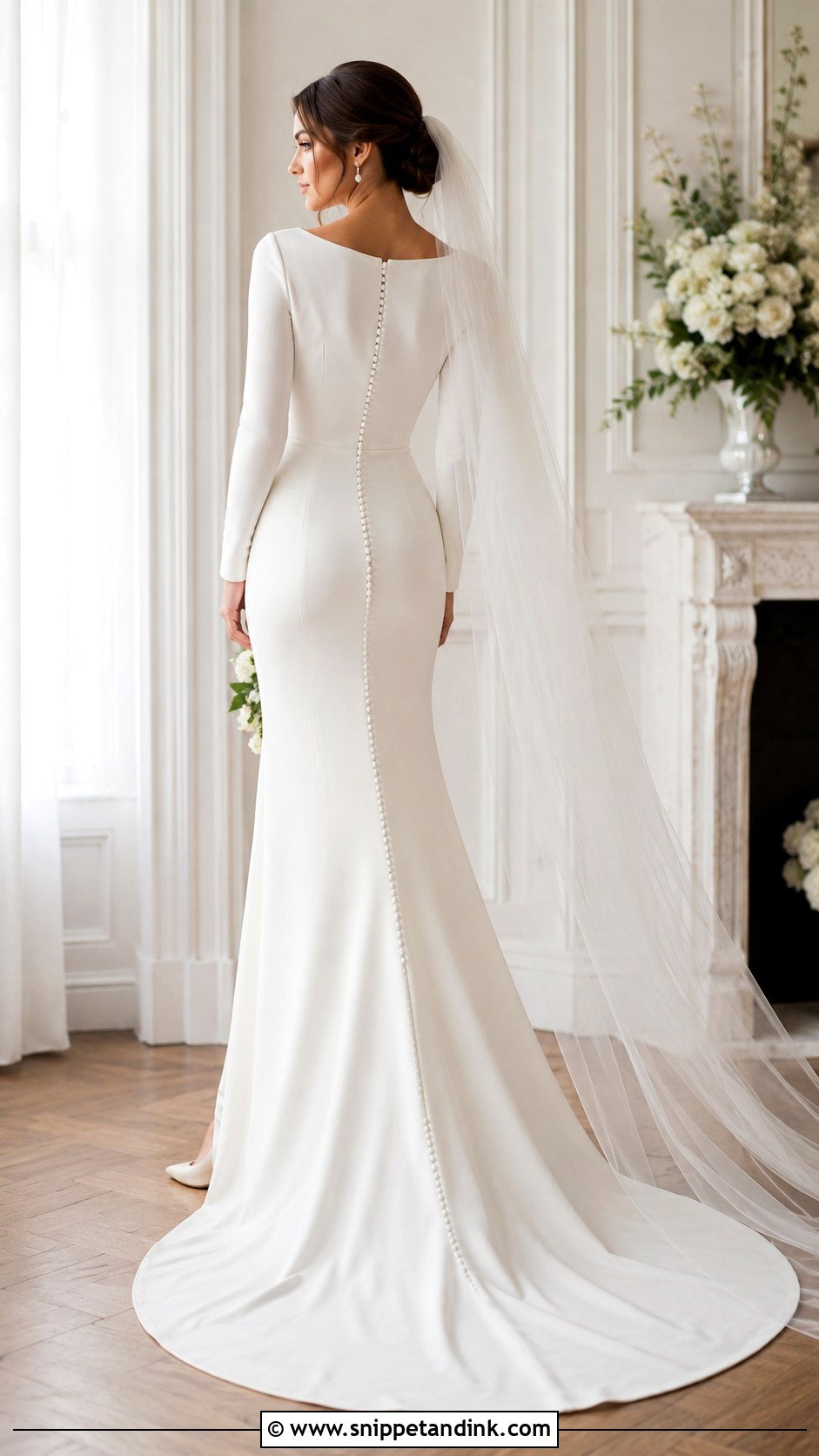 Button Back Wedding Dress - Snippet and Ink - 25 Simple Classic Wedding Dress Ideas