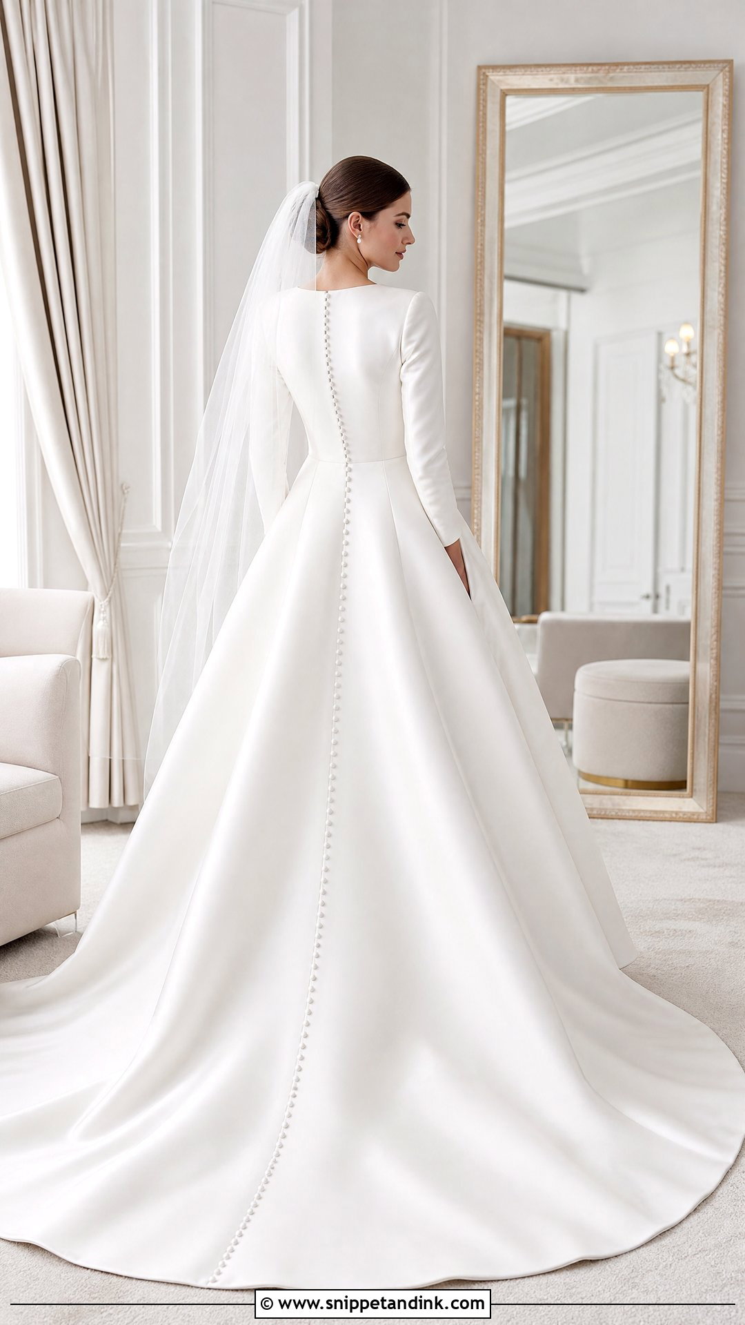 Button Back Wedding Dress - Snippet and Ink - 25 Wedding Dress Back Ideas