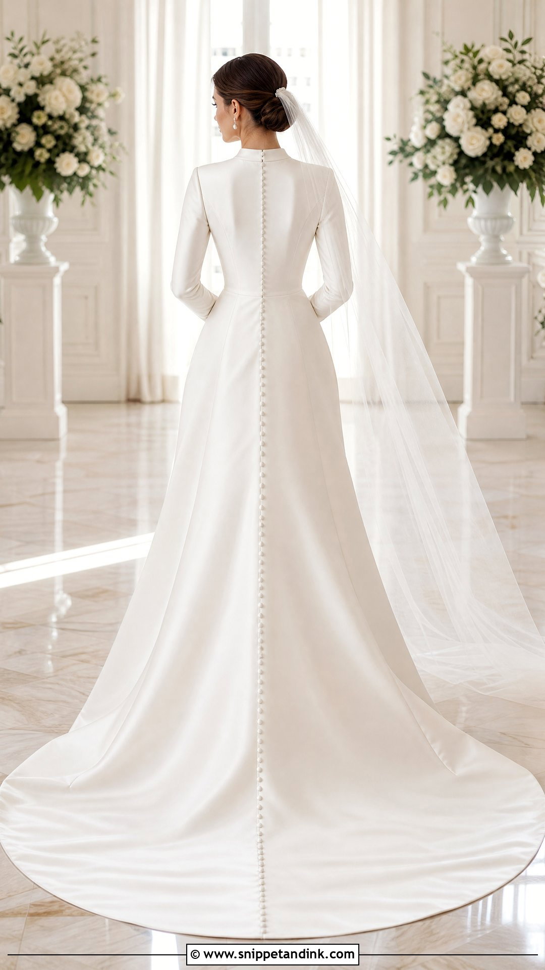 Button Back Wedding Dress - Snippet and Ink - 20 Wedding Dress Back Detail Ideas