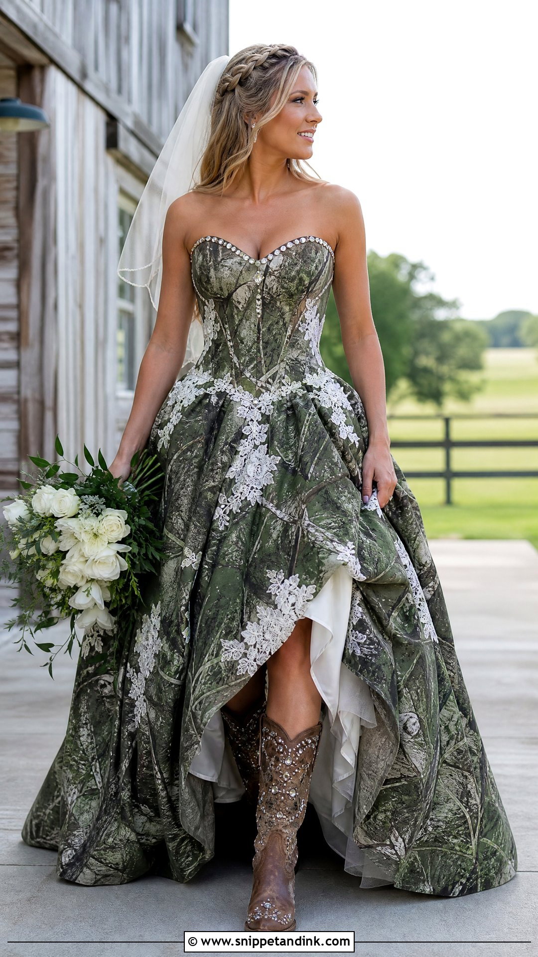 Camouflage Wedding Dress - Snippet and Ink - 20 Trashy Wedding Dress Ideas