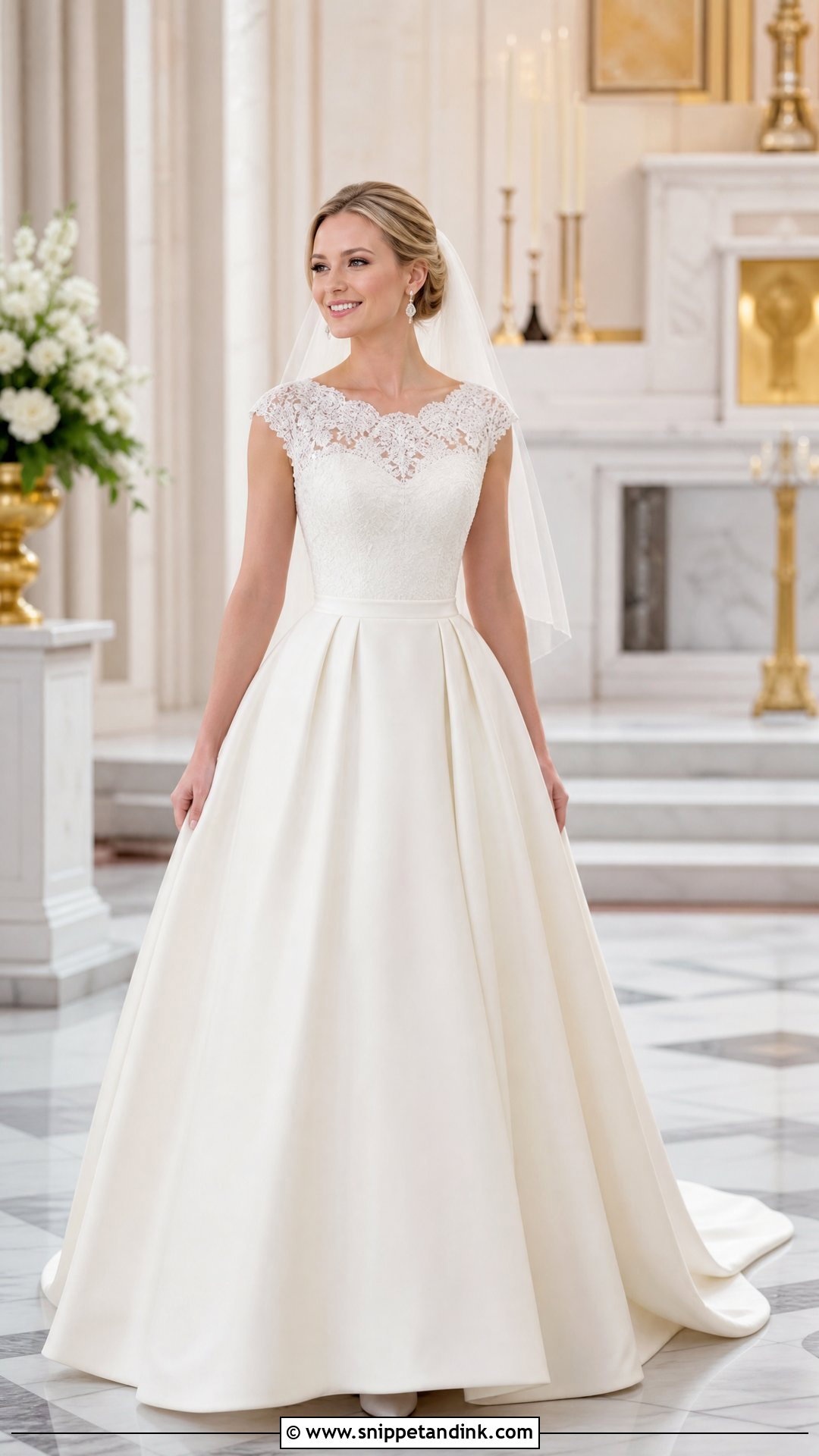 Cap Sleeve Bridal Ball Gown - Snippet and Ink - 25 Bridal Ball Gown Ideas
