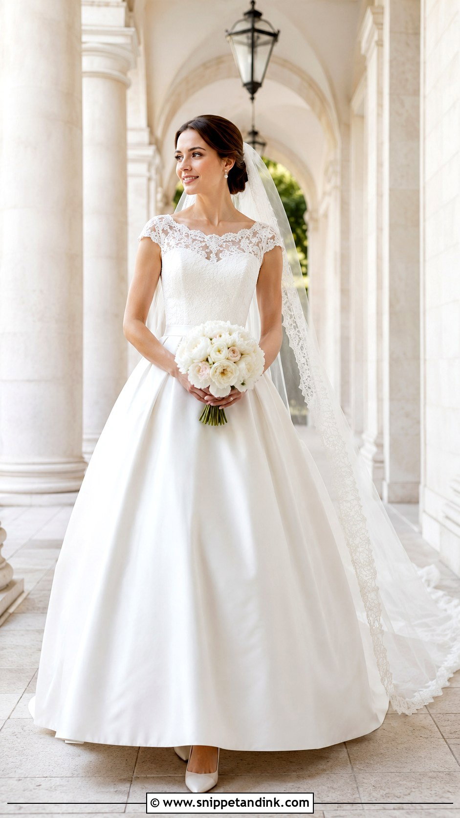 Cap Sleeve Lace Wedding Dress Ballgown - Snippet and Ink - 20 Luxury Wedding Dress Ballgown Ideas