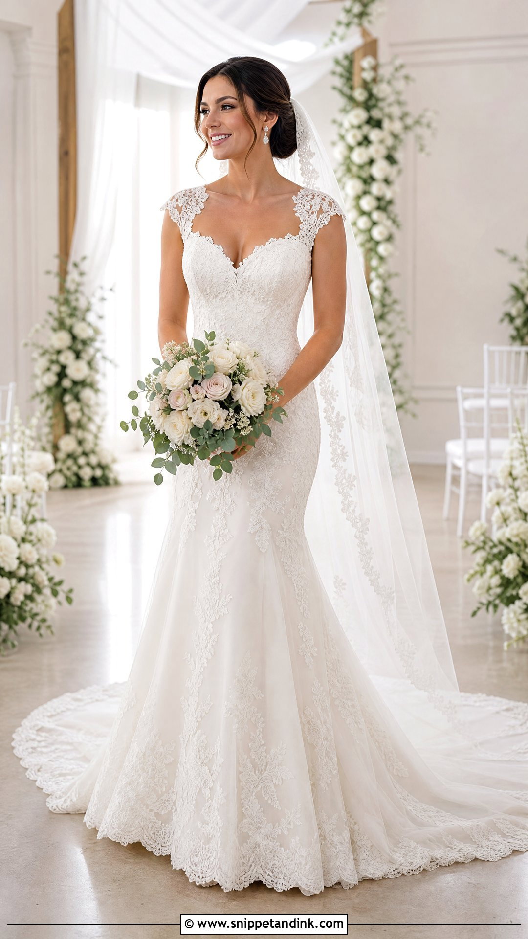 Cap Sleeve Strap Wedding Dress - Snippet and Ink - 20 Wedding Dress Straps Ideas
