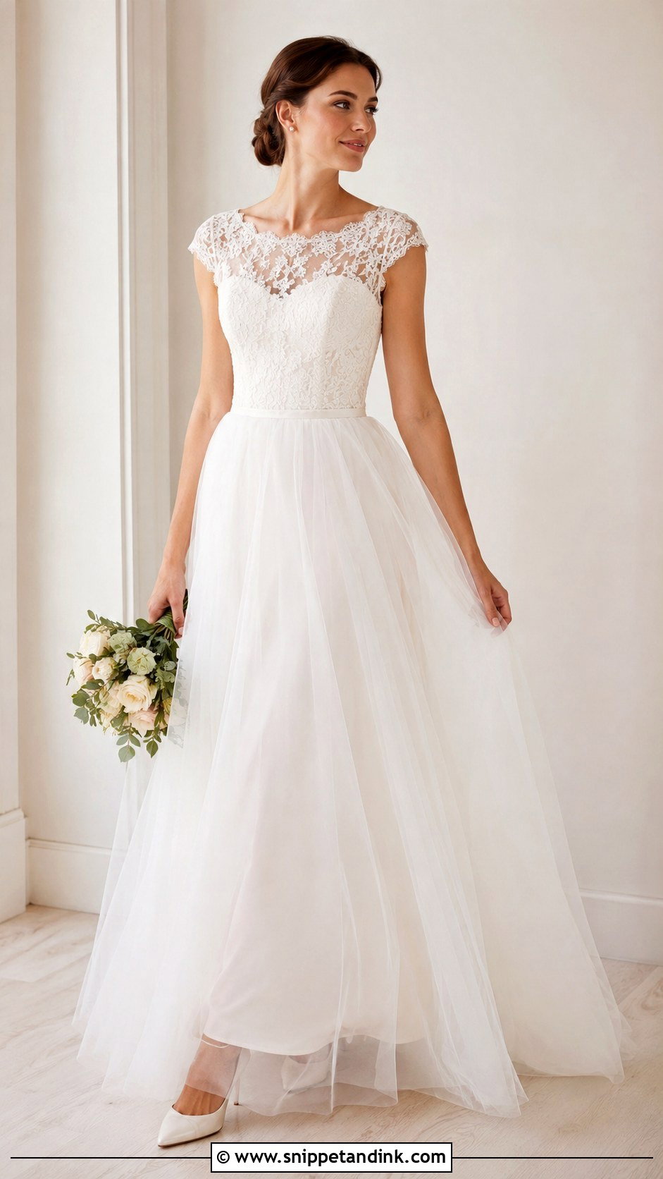 Cap Sleeve Wedding Dress - Snippet and Ink - 25 Sleeved Wedding Dress Ideas