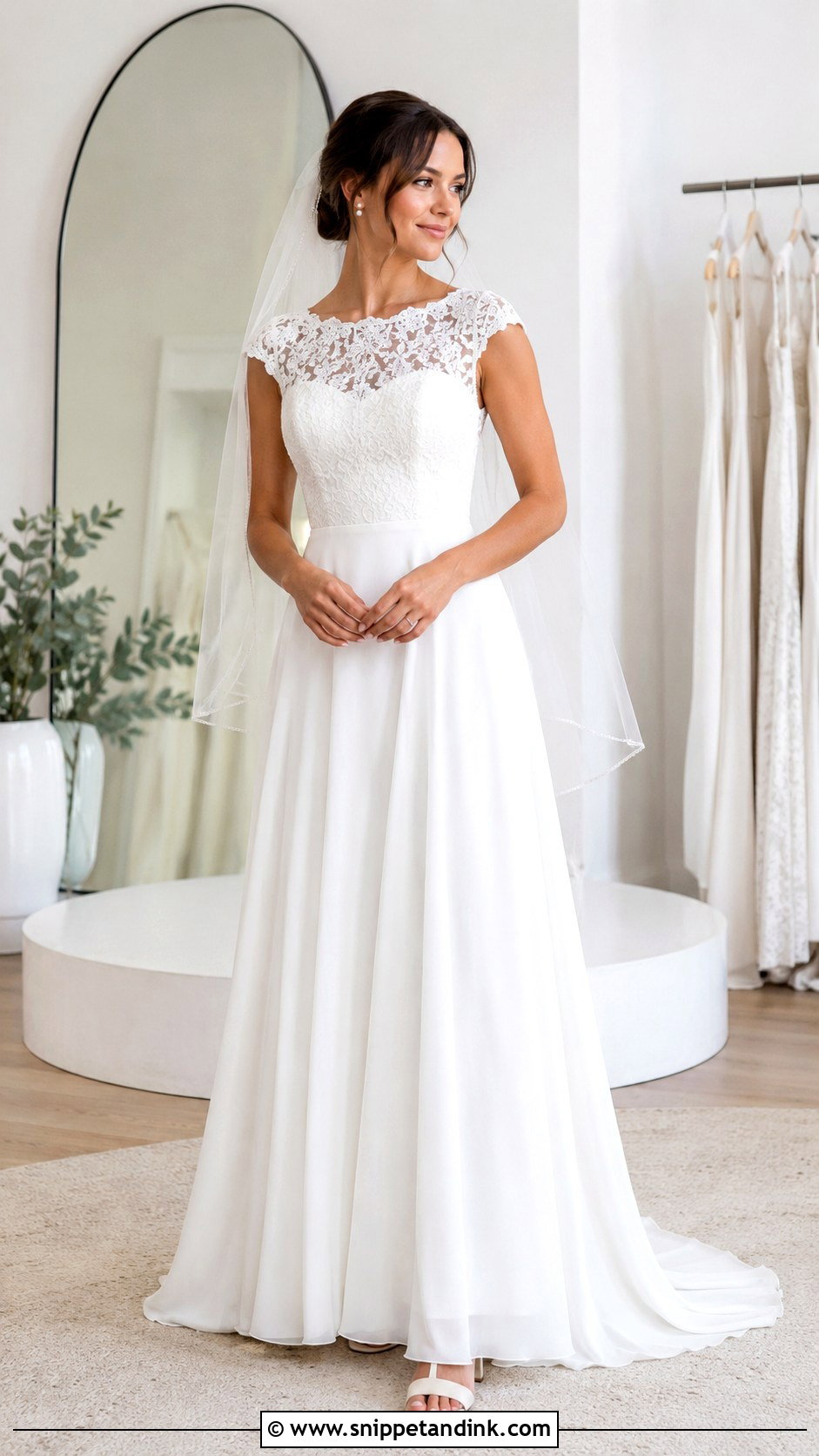 Cap Sleeve Wedding Dress - Snippet and Ink - 30 Wedding Dresses Sleeves