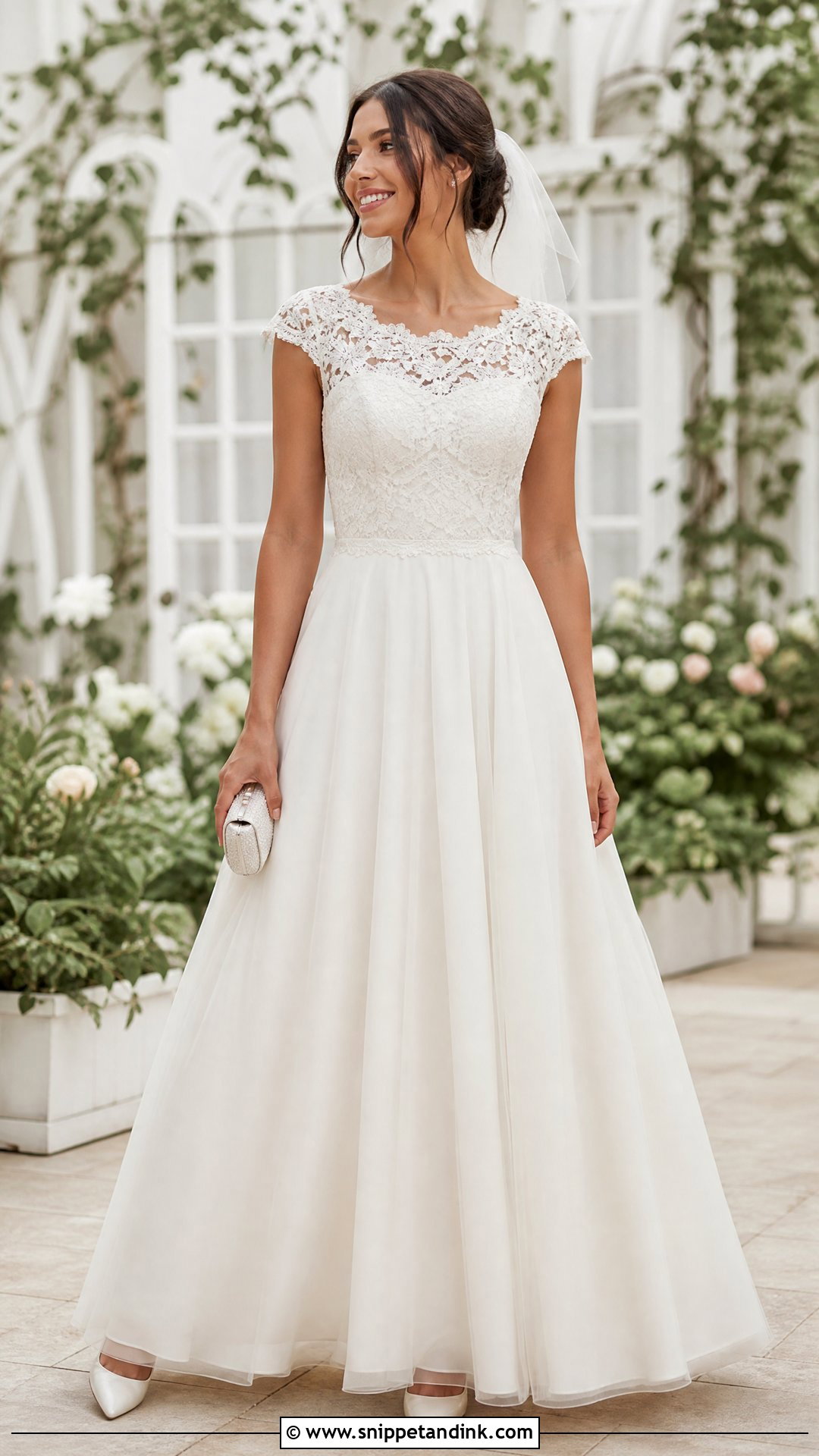 Cap Sleeve Wedding Dress - Snippet and Ink - 25 Timeless Wedding Dresses with Sleeves