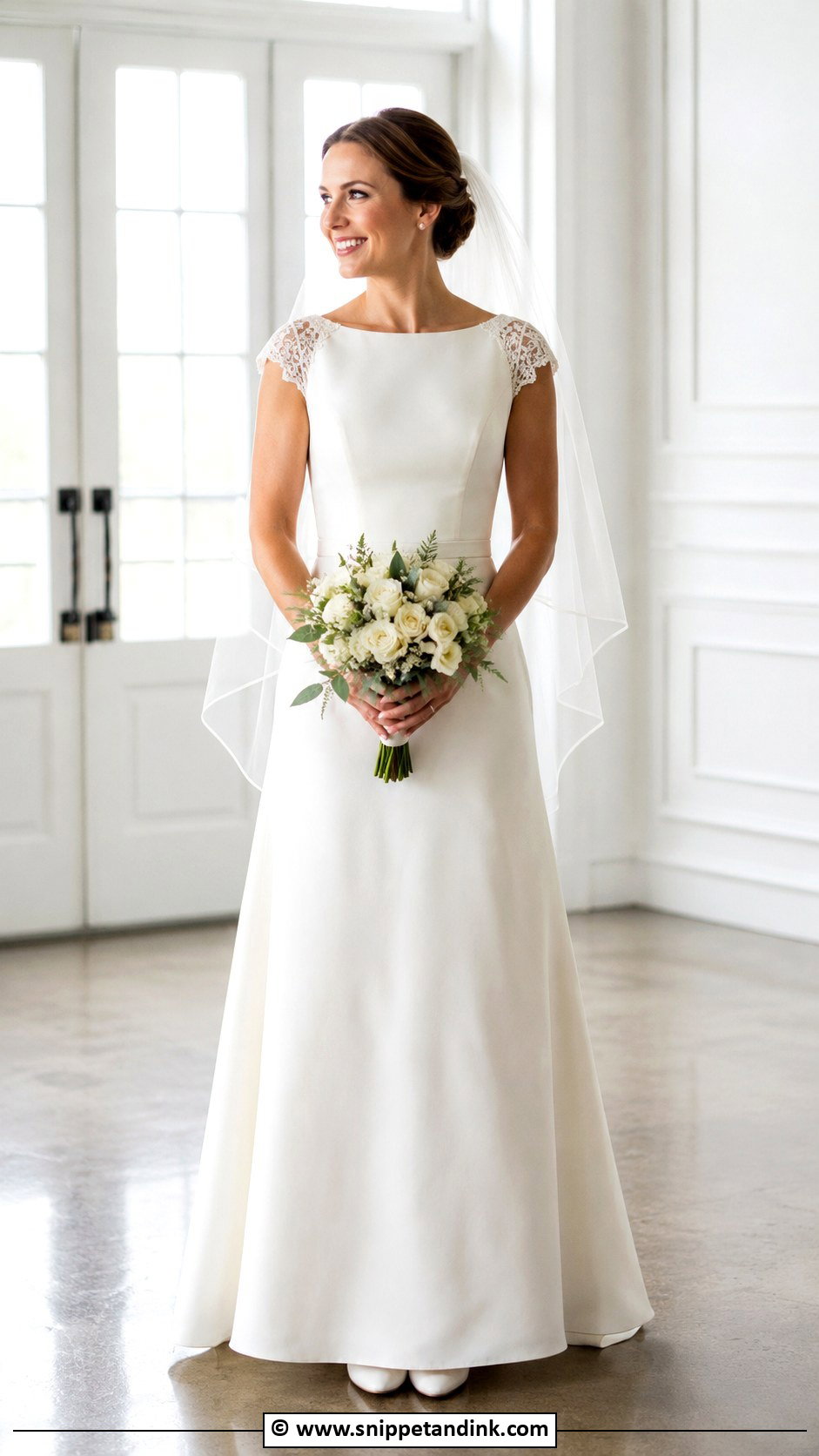 Cap Sleeve Wedding Dress - Snippet and Ink - 35 Wedding Dresses with Sleeves