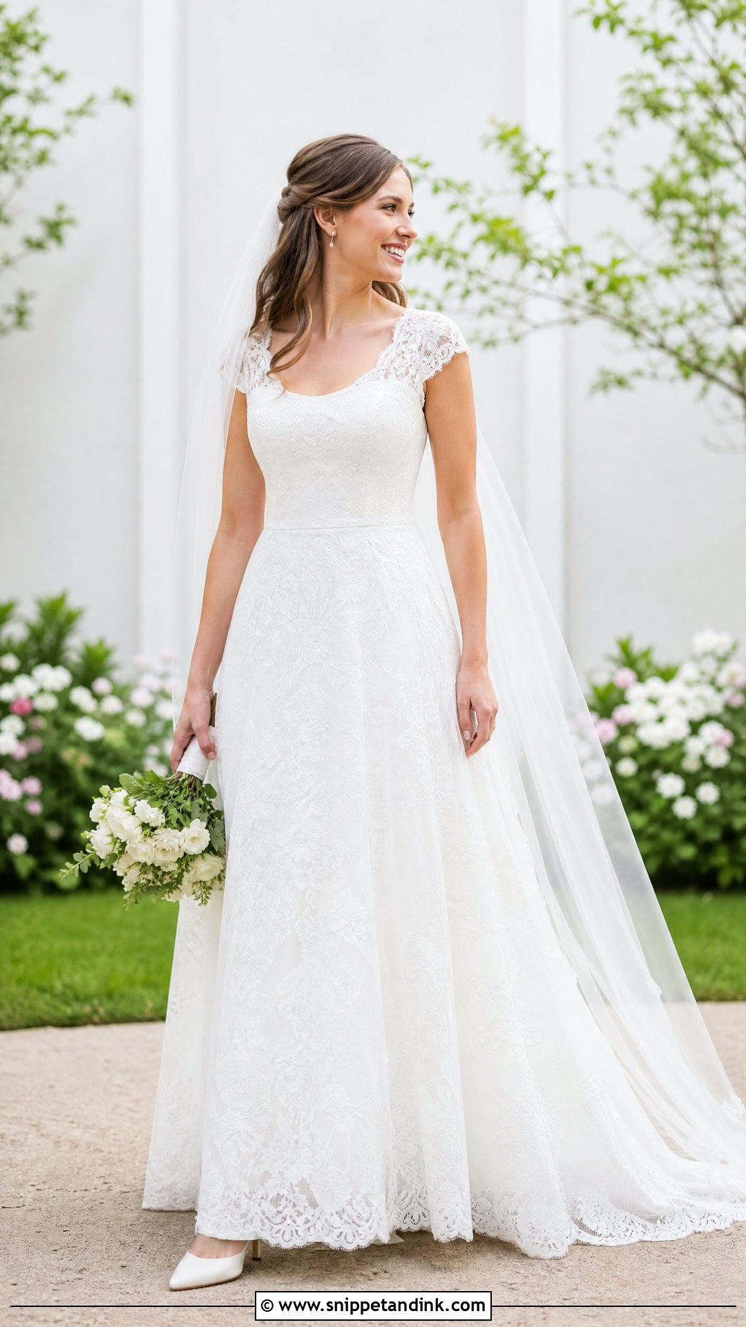 Cap Sleeve Wedding Dress With Lace Overlay - Snippet and Ink - 20 Wedding Dress with Lace Overlay Ideas