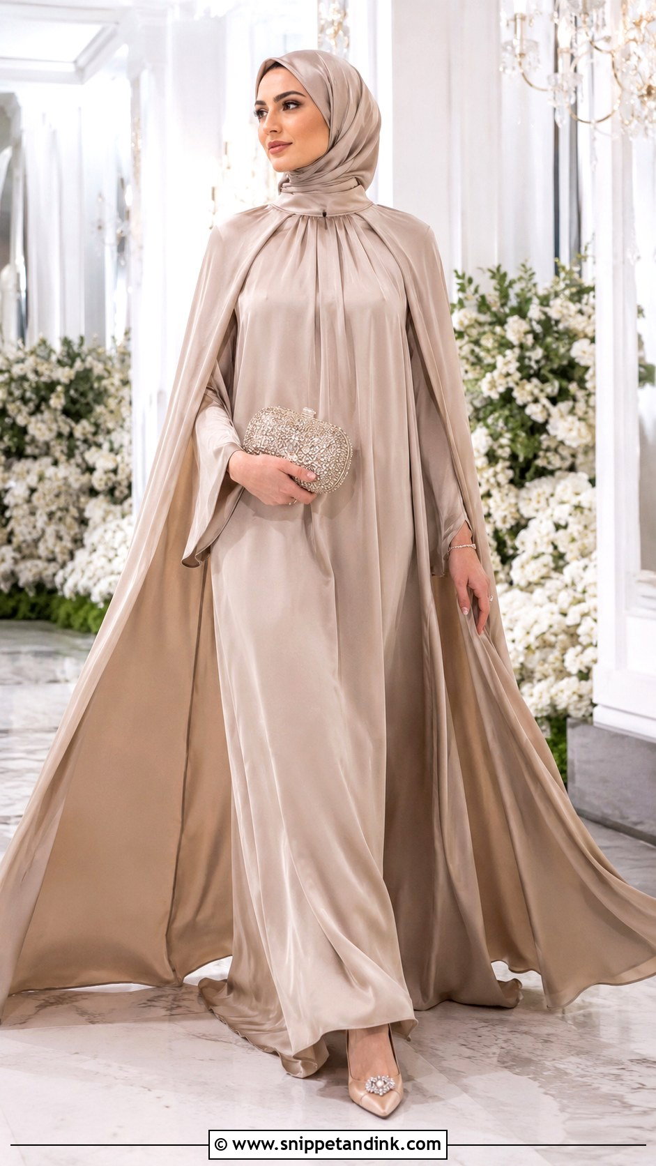 Cape Abaya - Snippet and Ink - 30 Wedding Abaya Ideas