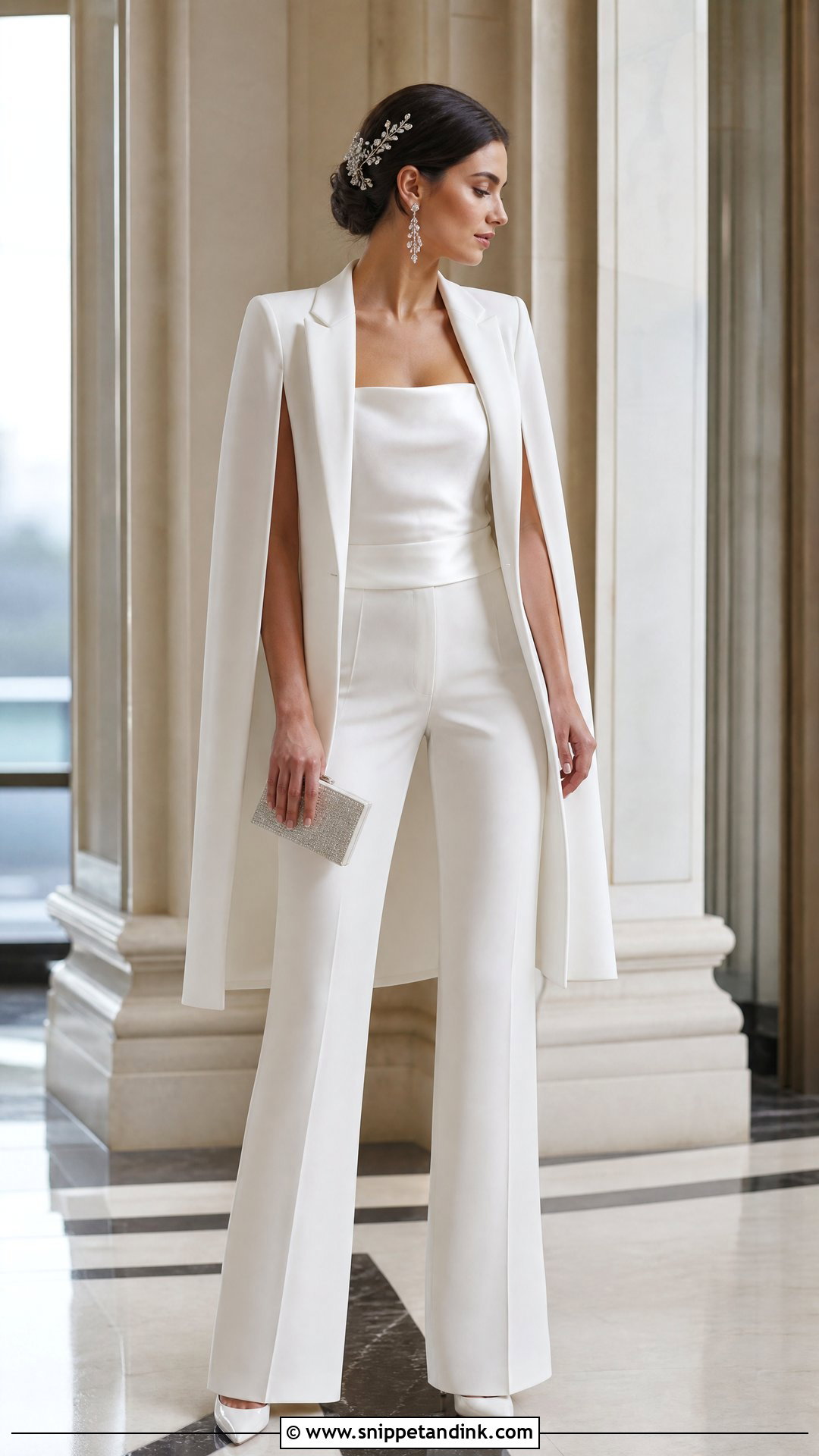 Cape Blazer Wedding Suit - Snippet and Ink - 20 Wedding Suit for Bride Ideas