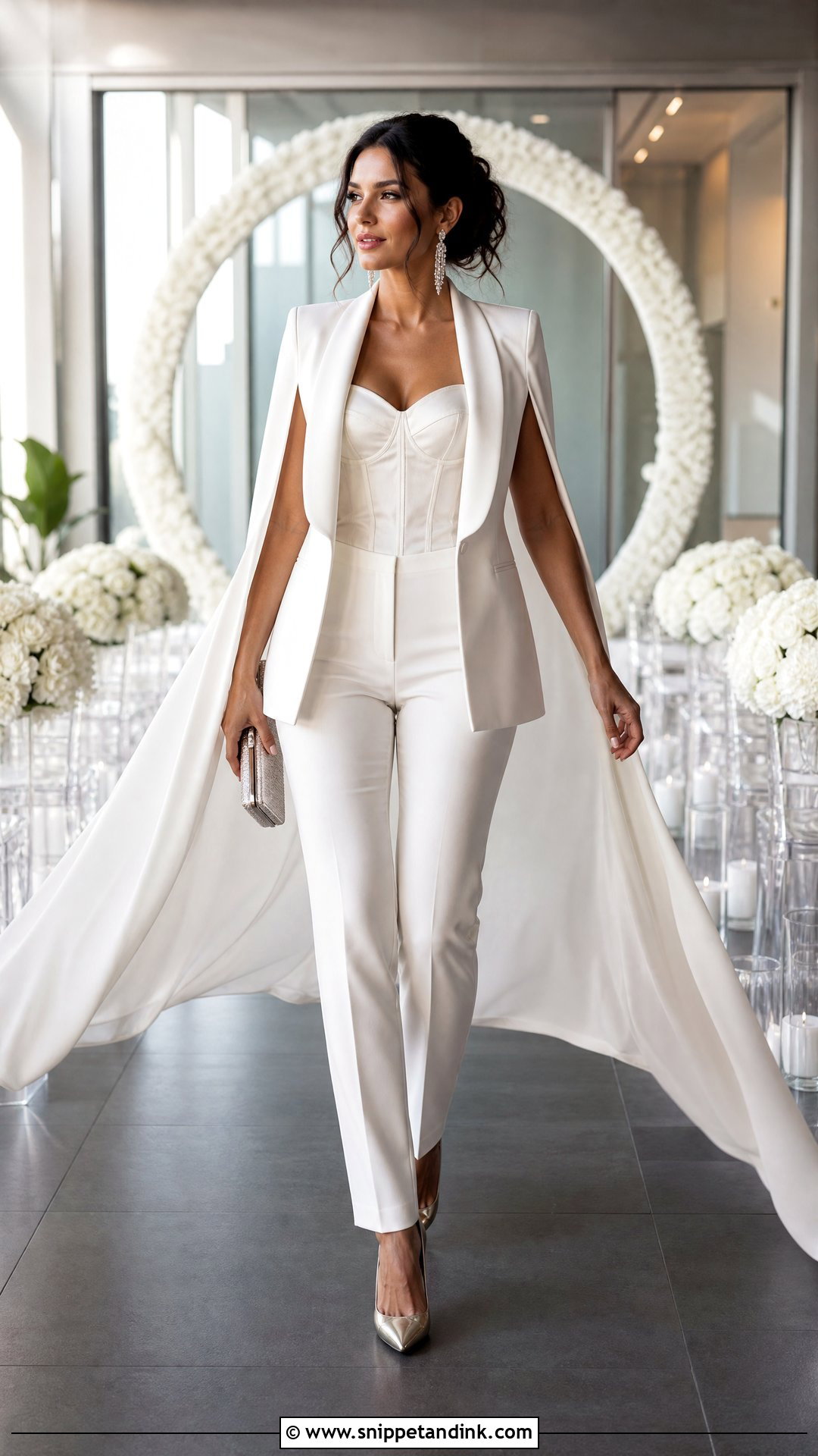 Cape Blazer Wedding Suit With Metallic Shoes - Snippet and Ink - 20 Wedding Suites Ideas