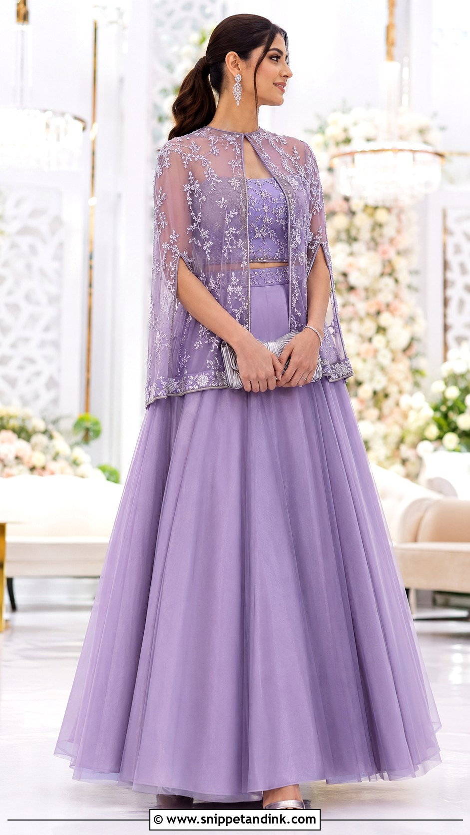Cape Blouse Lehenga Outfit - Snippet and Ink - 20 Lengha Ideas