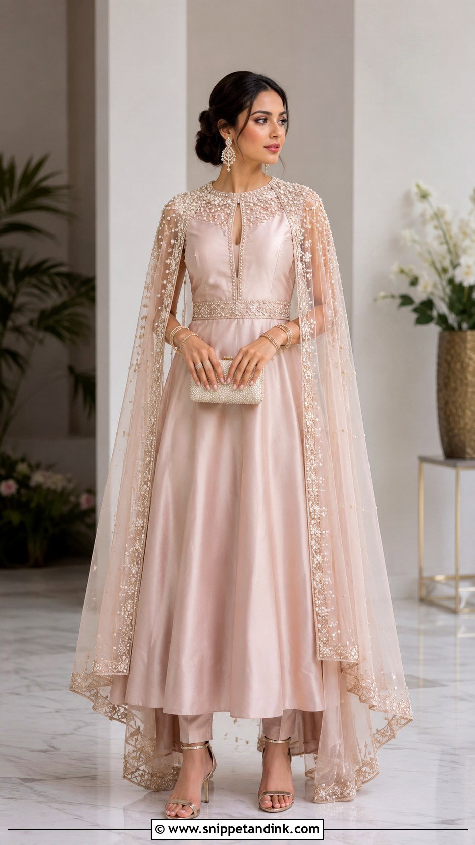 Cape Bridal Anarkali Suit - Snippet and Ink - 20 Bridal Anarkali Suits Brides