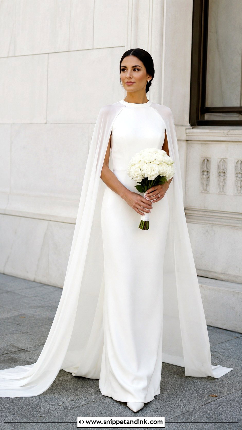 Cape Bridal Dress - Snippet and Ink - 25 Bridal Dresses 2025