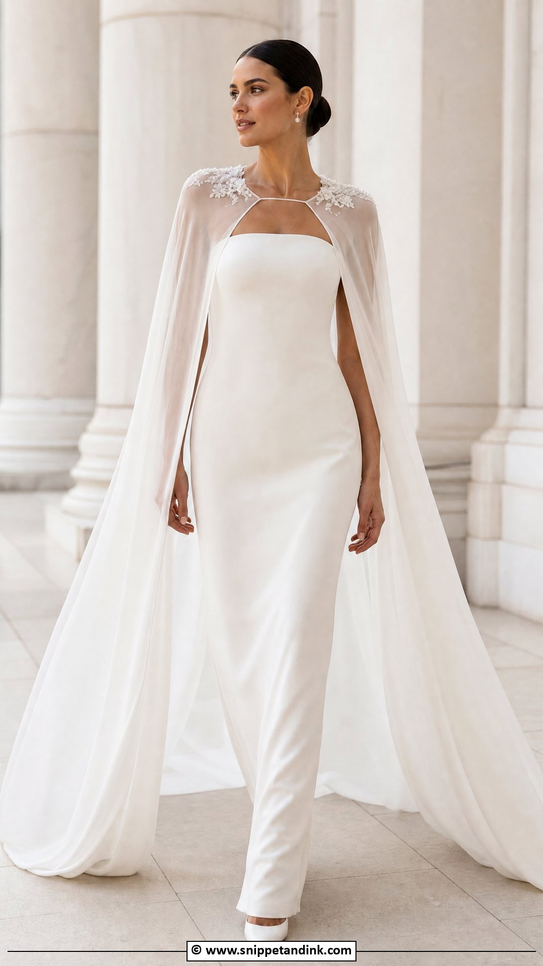 Cape Bridal Dress - Snippet and Ink - 35 Bridal Dress Ideas