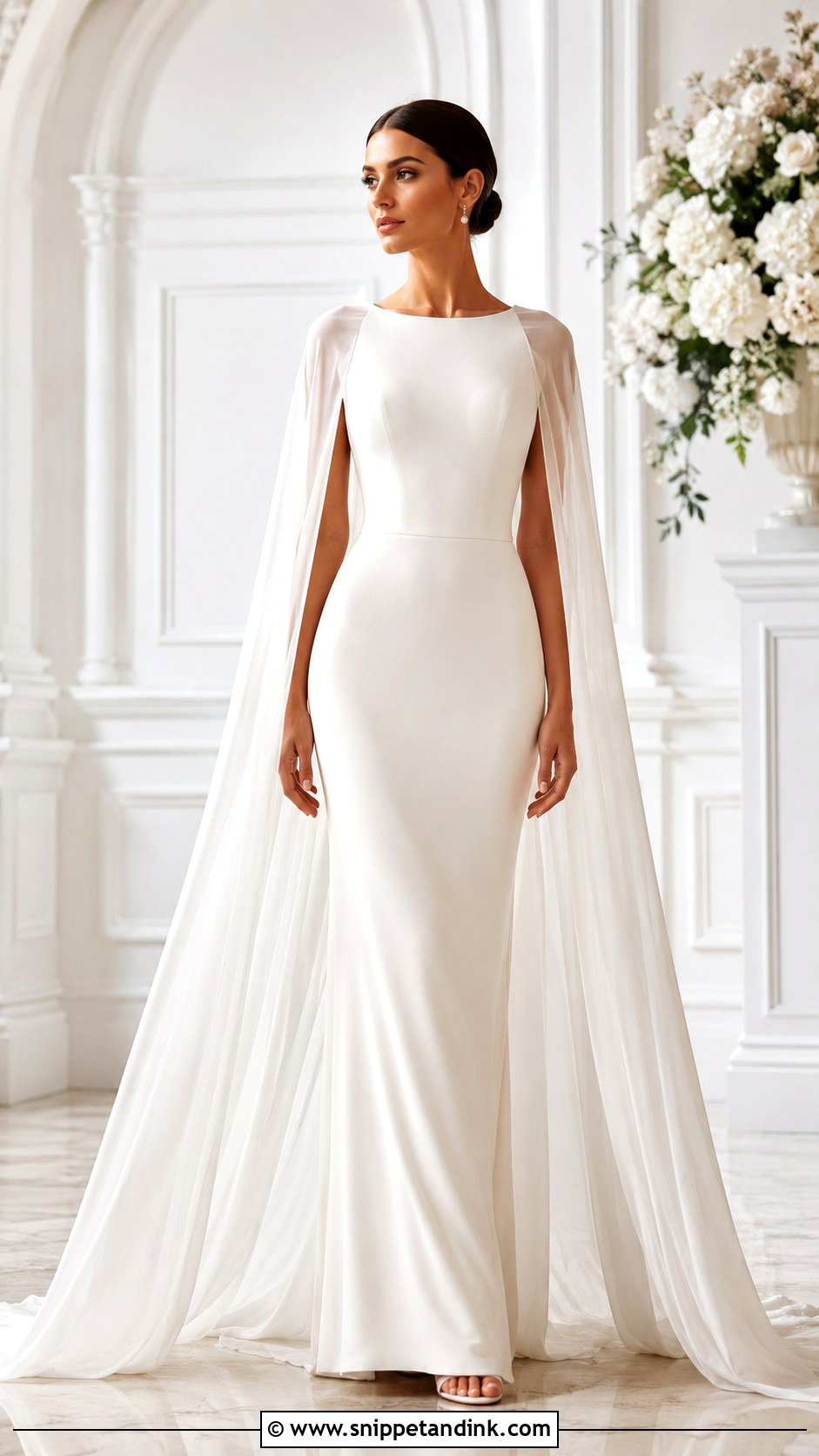 Cape Bride Dress - Snippet and Ink - 25 Bride Dress 2025 Ideas