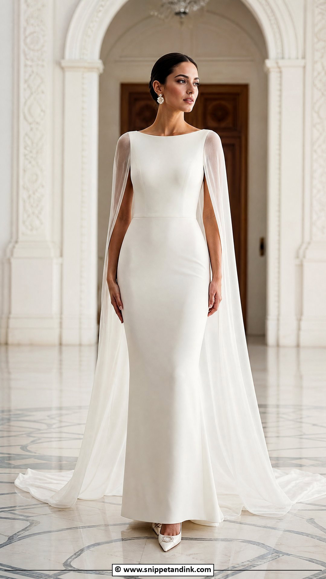 Cape Bride Dress - Snippet and Ink - 35 Bride Dress Ideas