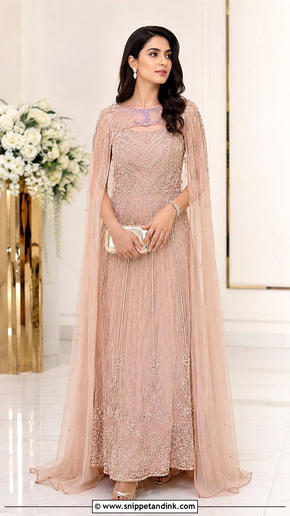 Cape Dress for Marriage Function - Snippet and Ink - 25 Marriage Function Dresses for Women