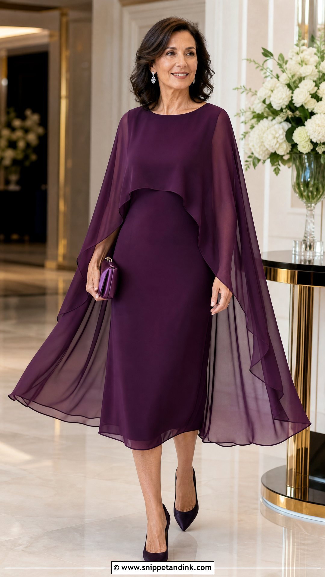 Cape Dress for a Friends Wedding - Snippet and Ink - 25 Dress for Friends Wedding Ideas