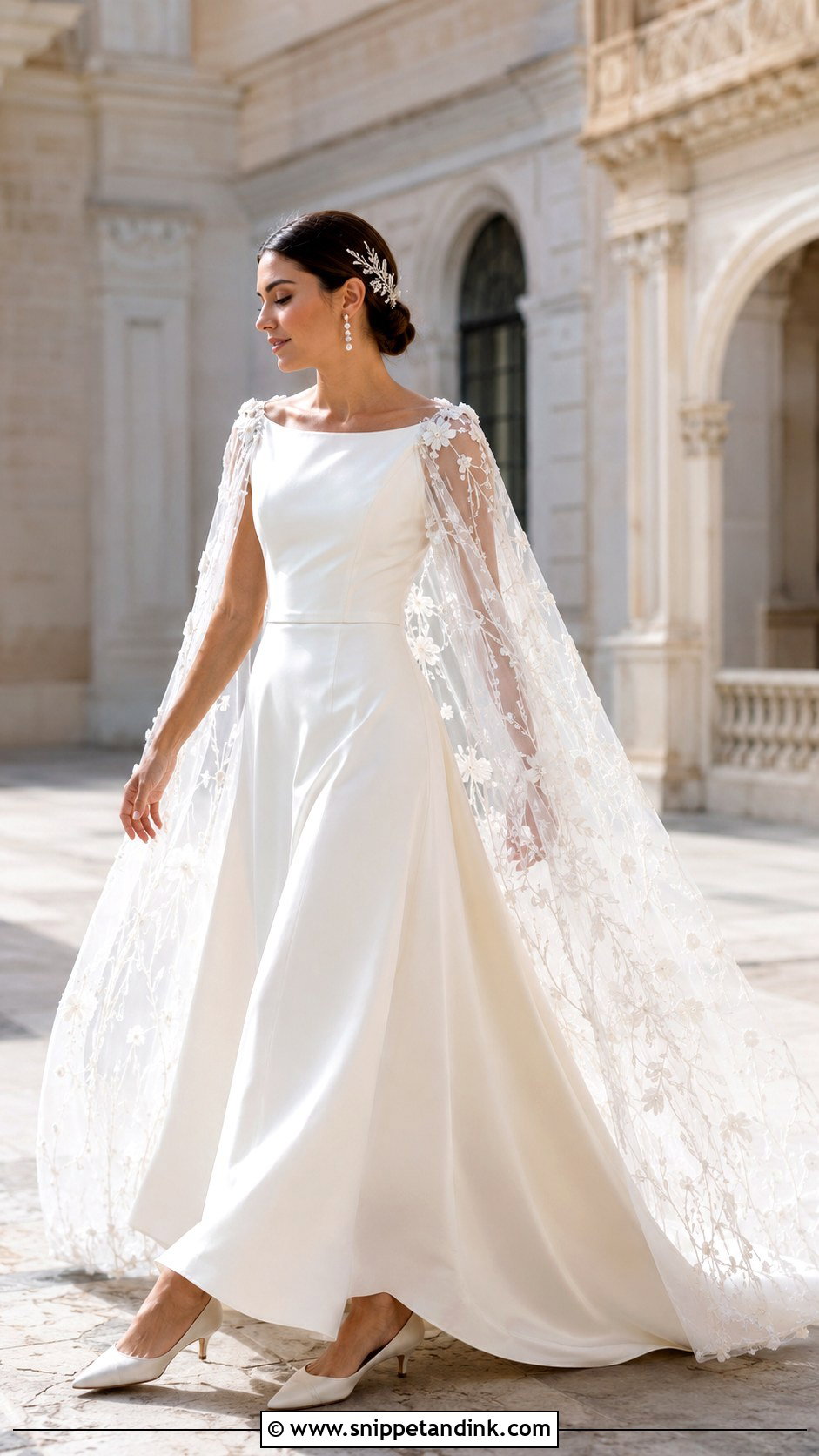 Cape Fairy Queen Wedding Dress - Snippet and Ink - 20 Fairy Queen Wedding Dress Ideas