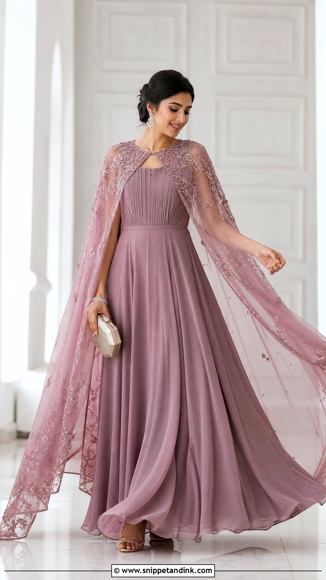 Cape Frock For Wedding - Snippet and Ink - 25 Frock Designs for Women Wedding