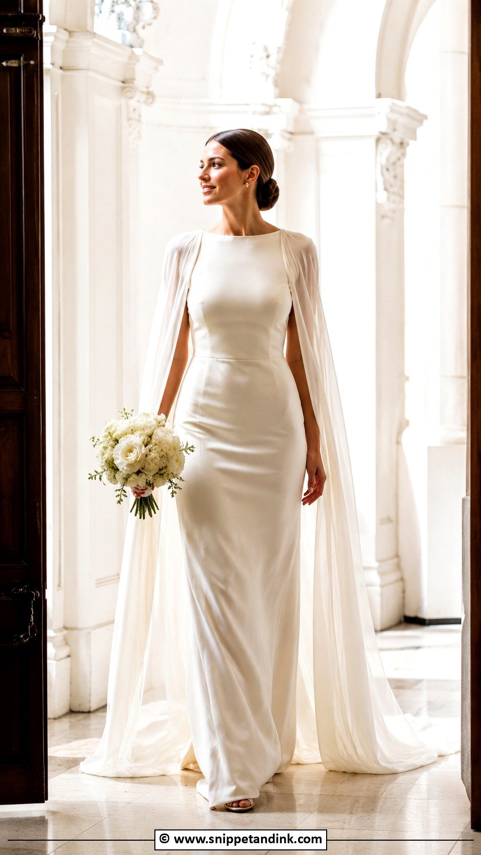 Cape Goddess Wedding Dress - Snippet and Ink - 25 Goddess Wedding Dress Ideas