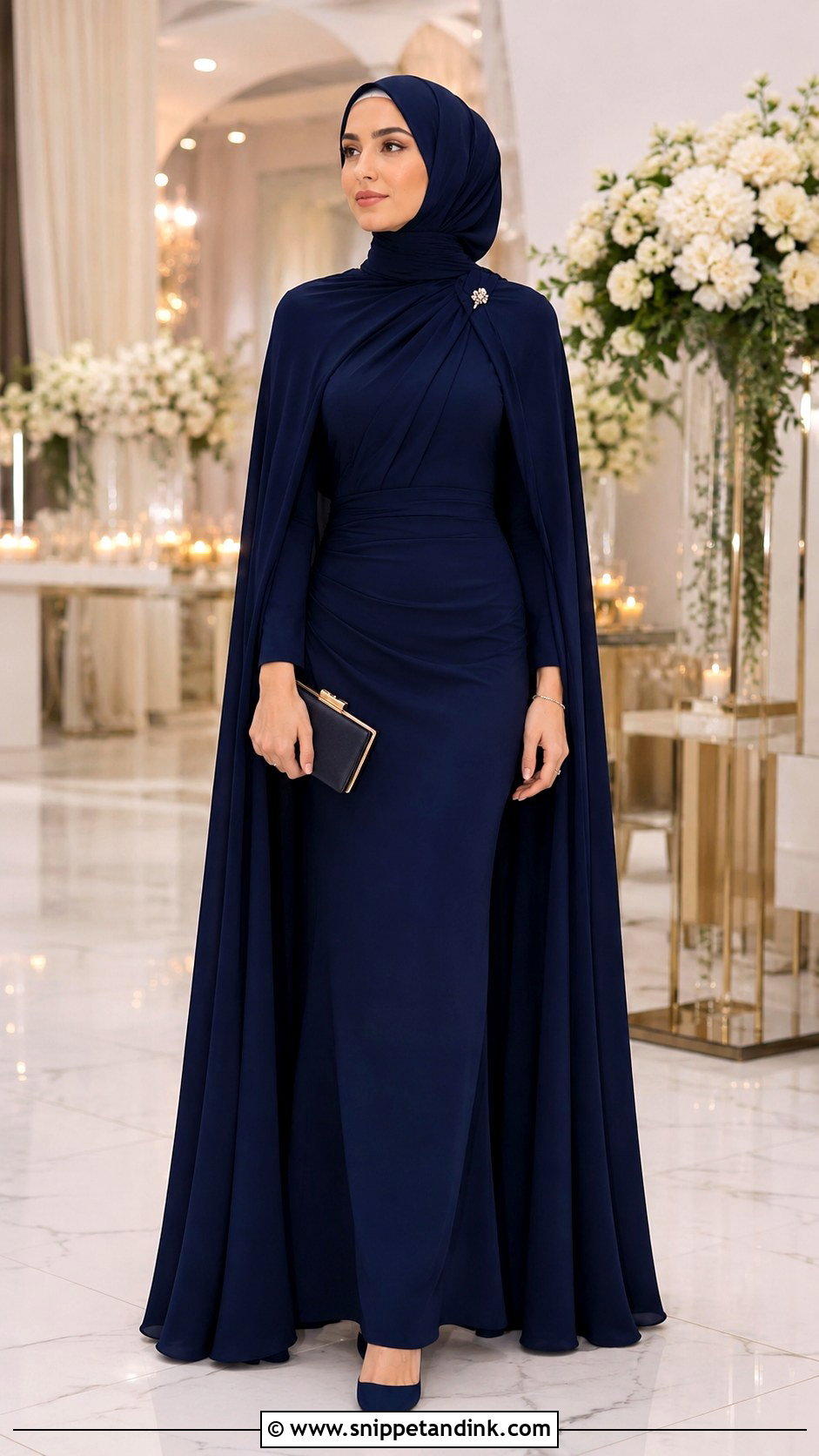 Cape Gown With Hijab - Snippet and Ink - 25 Gown with Hijab Ideas