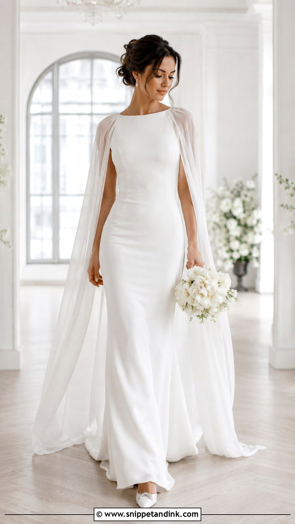 Cape Gown for Bride - Snippet and Ink - 25 Gown for Bride Ideas