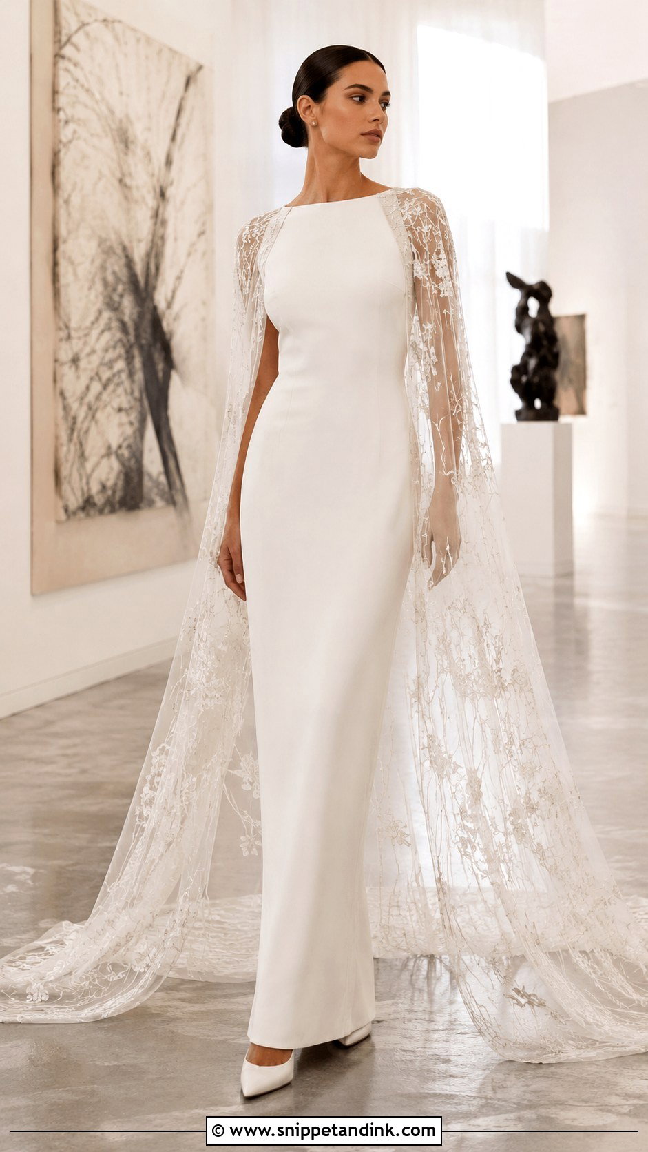 Cape Haute Couture Wedding Dress - Snippet and Ink - 25 Haute Couture Wedding Dress Ideas