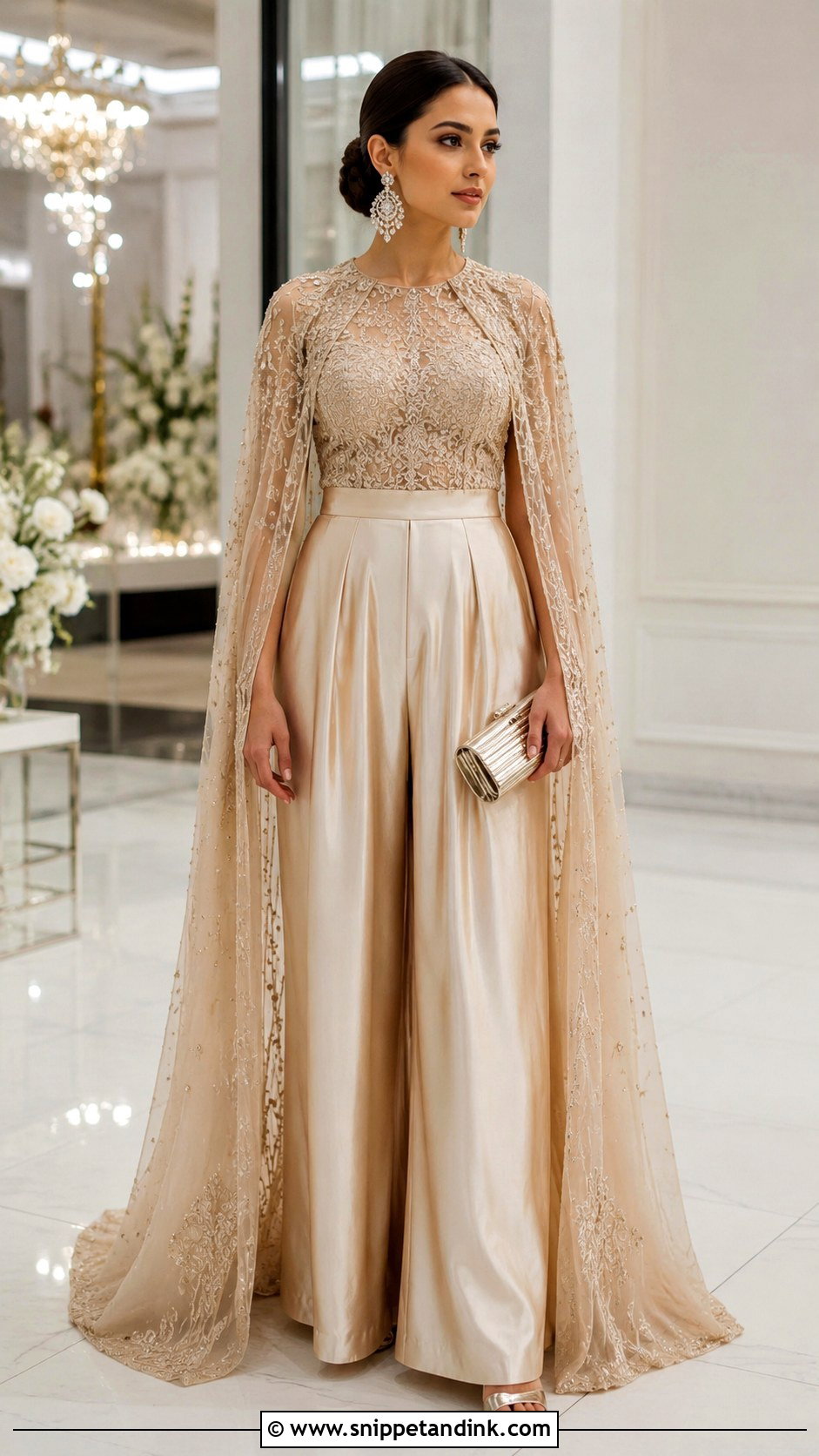 Cape Heavy Plazo Suit for Wedding - Snippet and Ink - 20 Heavy Plazo Suits for Wedding