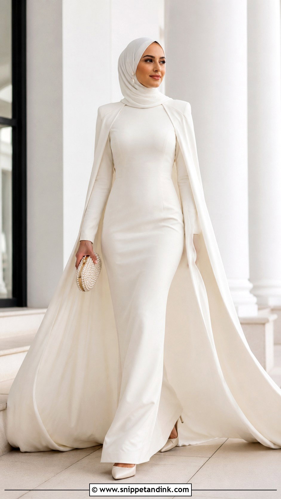 Cape Hijab Wedding Dress - Snippet and Ink - 20 Muslim Wedding Dress Hijab Bride Simple Ideas