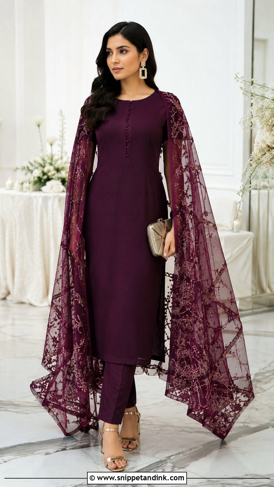 Cape Kurta With Slim Pants - Snippet and Ink - 20 Kurta Wedding Ideas
