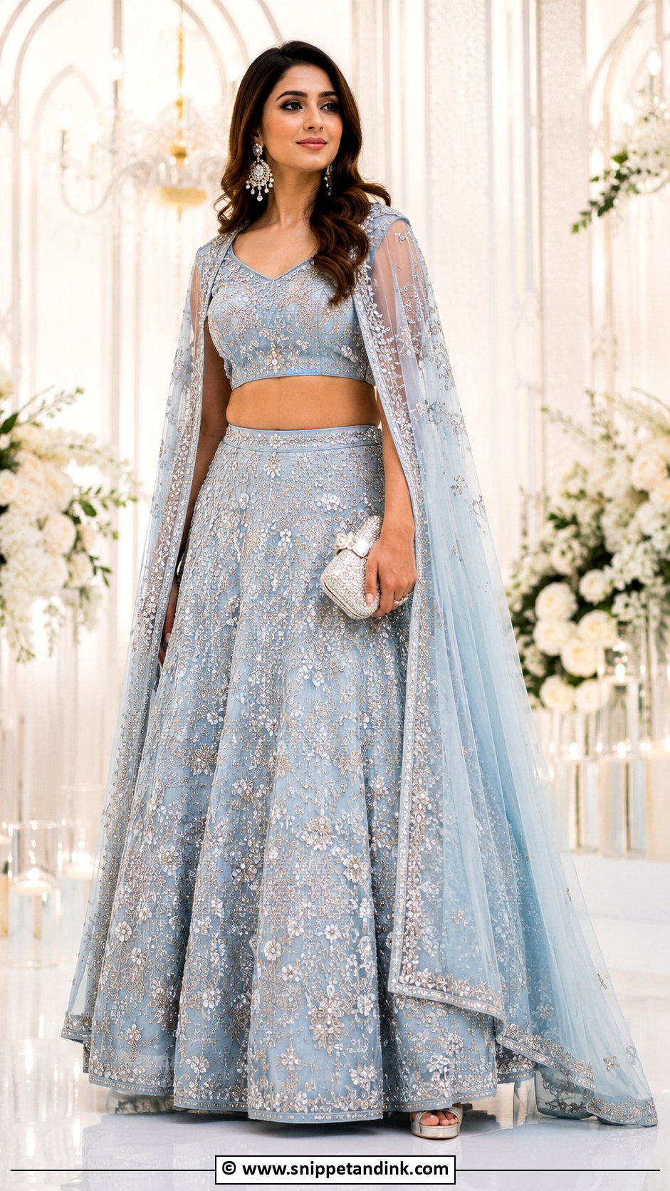 Cape Lehenga - Snippet and Ink - 30 Indian Wedding Dresses