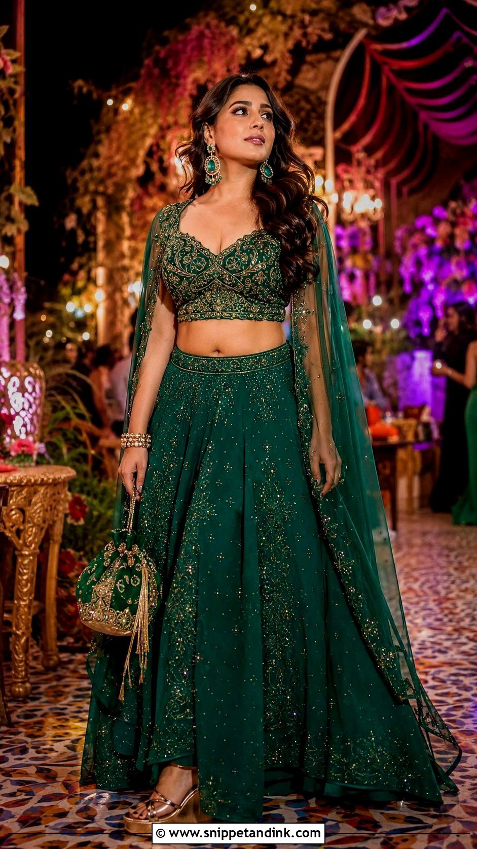 Cape Lehenga Carnival Outfit - Snippet and Ink - 20 Carnival Outfit Ideas Indian Wedding