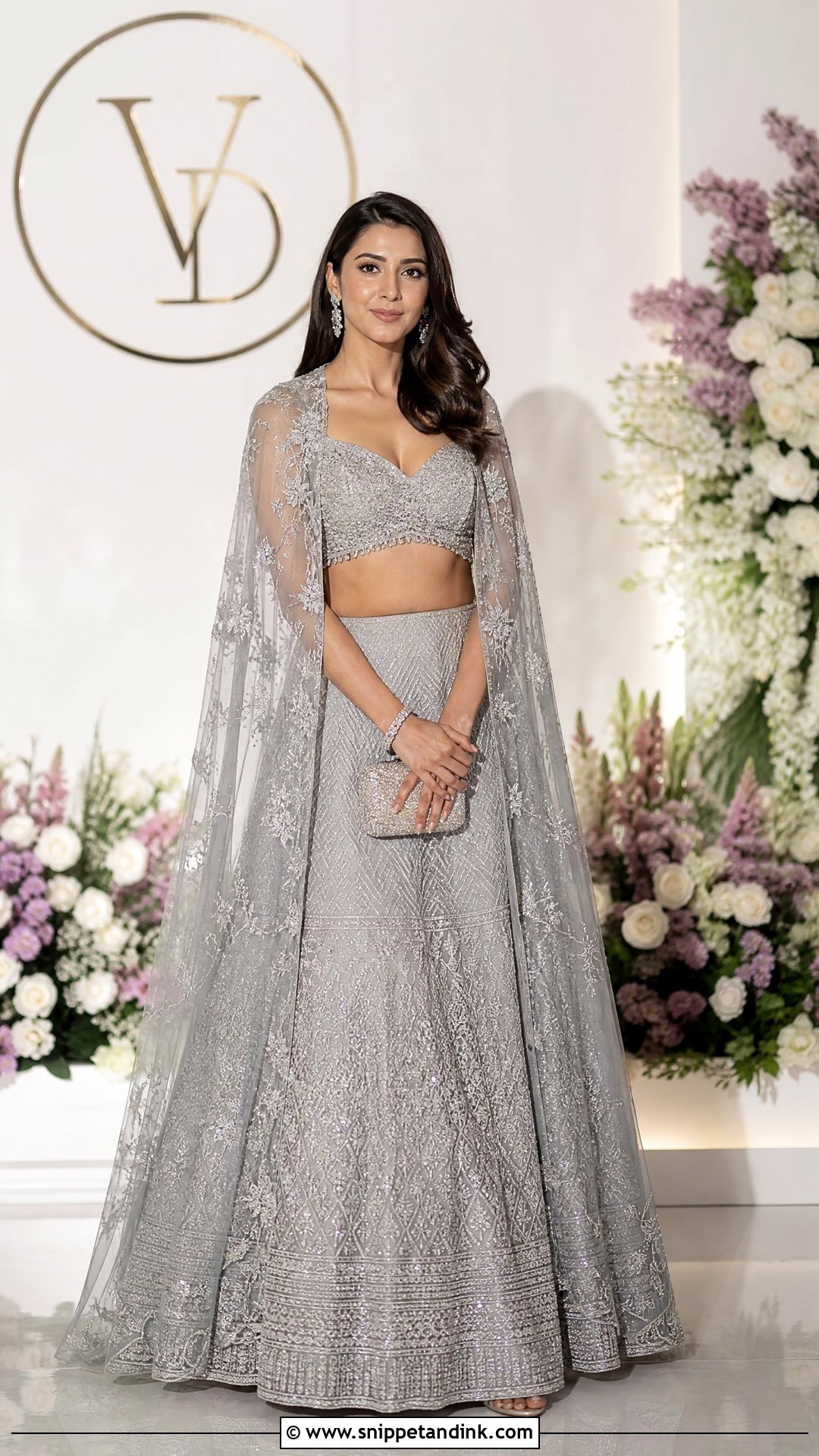 Cape Lehenga Dress - Snippet and Ink - 25 Latest Indian Style Wedding Dresses