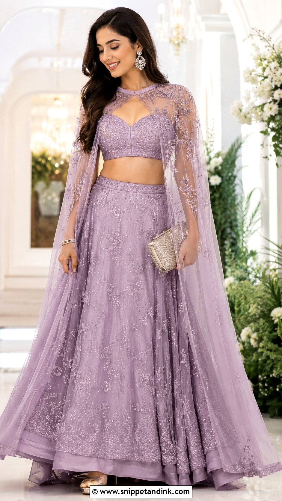 Cape Lehenga For Bride Sister - Snippet and Ink - 30 Dress for Bride Sister Ideas