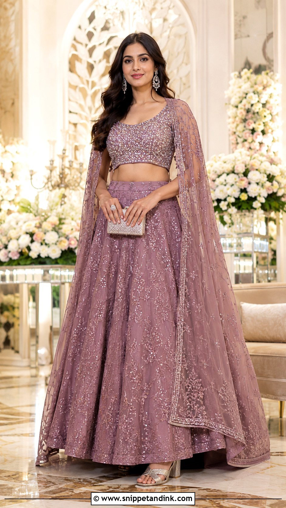 Cape Lehenga Marriage Function Outfit - Snippet and Ink - 20 Outfit for Marriage Function Ideas
