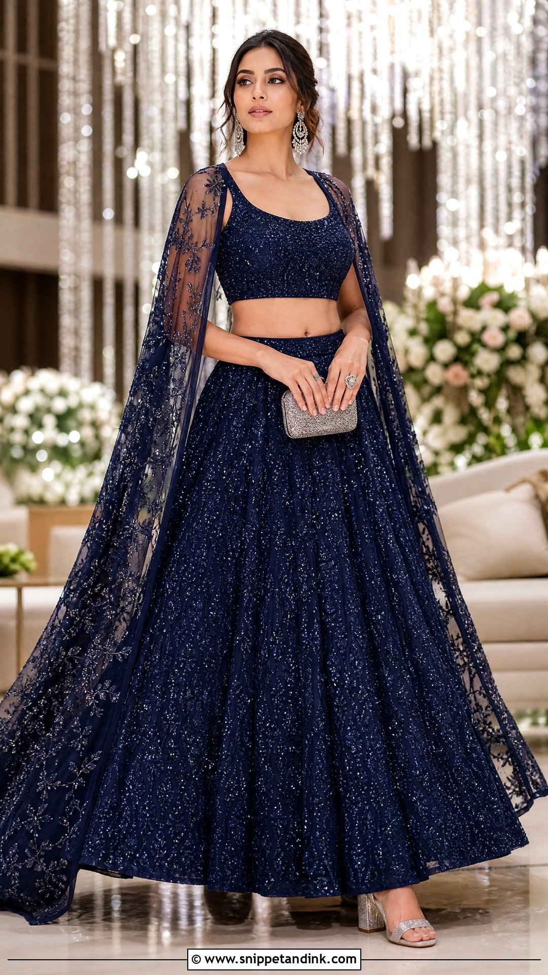 Cape Lehenga Wedding Look - Snippet and Ink - 25 Traditional Dress for Wedding Ideas