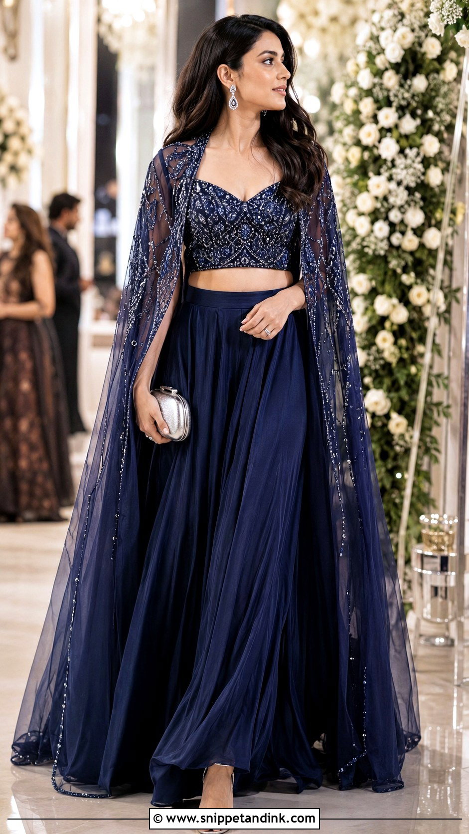Cape Lehenga for Brides Sister - Snippet and Ink - 20 Bride Sister Outfit for Wedding Ideas