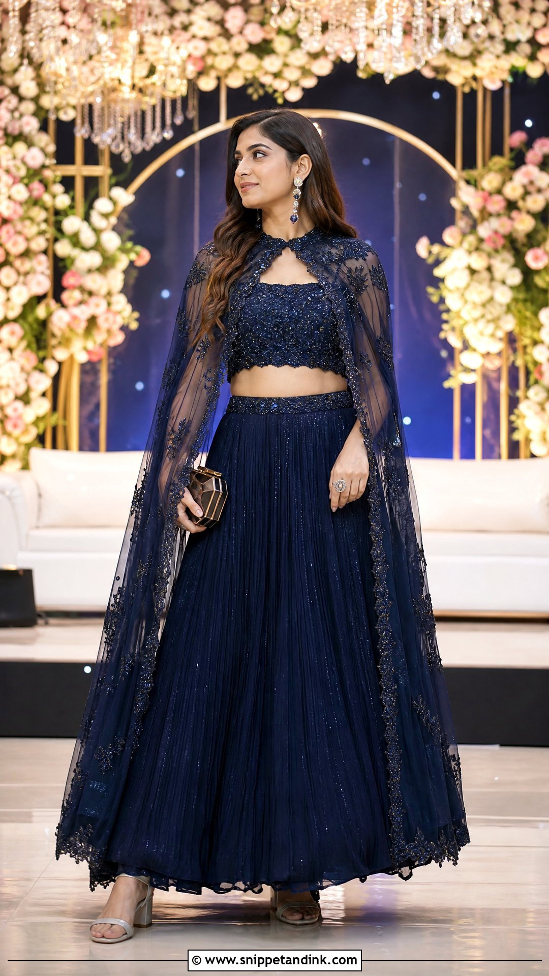 Cape Lehenga for Brother Marriage - Snippet and Ink - 25 Brother Marriage Dress for Sister Ideas